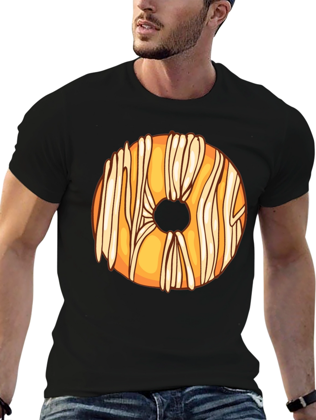 Donut Lover Black T-Shirt