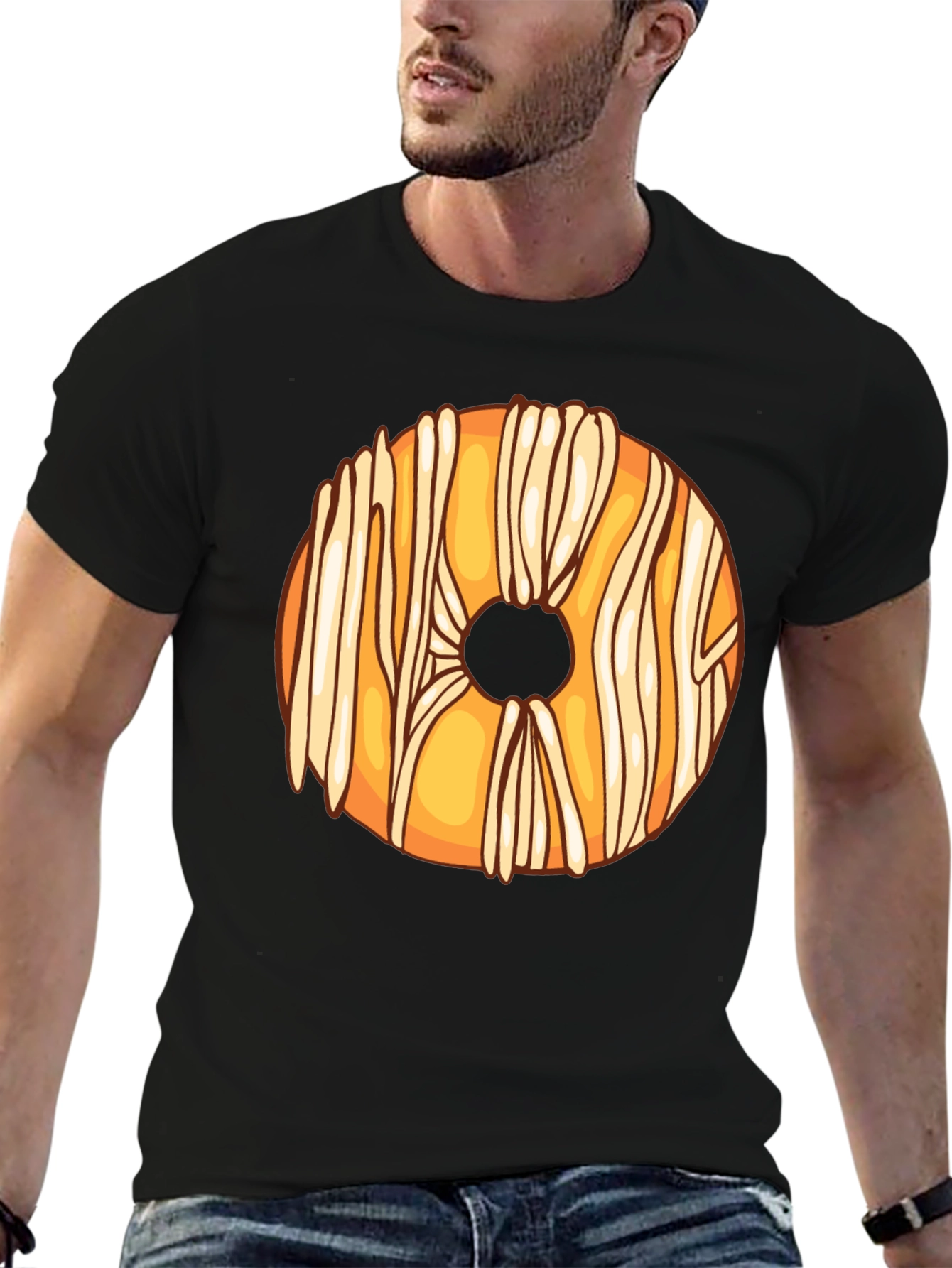 Donut Lover Black T-Shirt