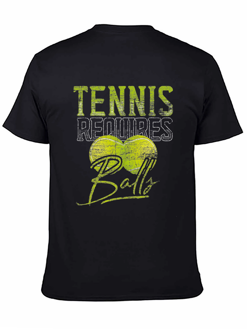 Tennis Requires Balls T-Shirt - Funny Sport Tee