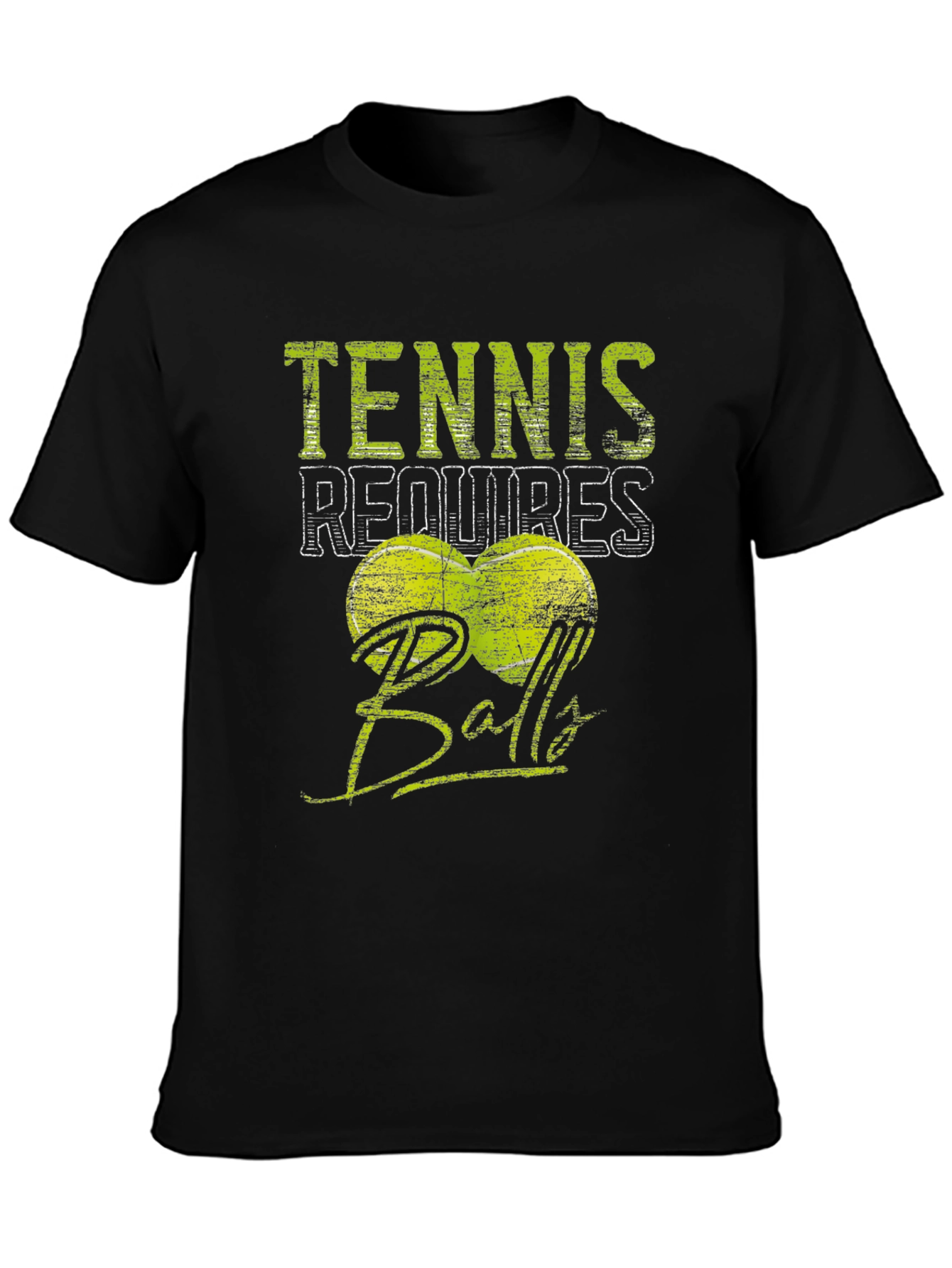 Tennis Requires Balls T-Shirt - Funny Sport Tee