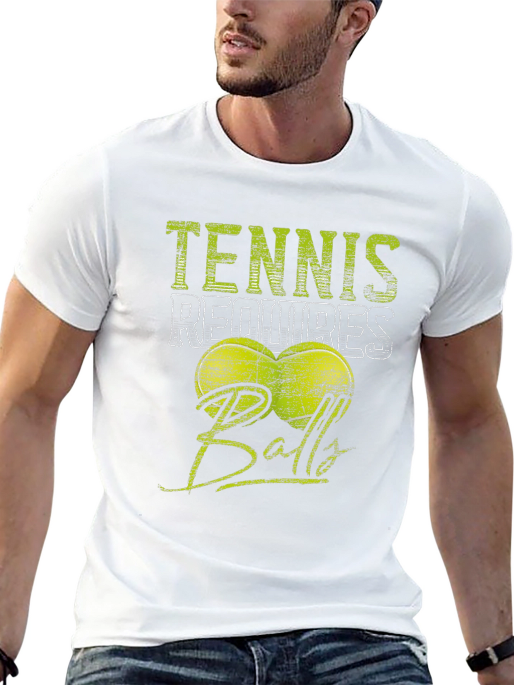 Tennis Requires Balls T-Shirt - Funny Sport Tee