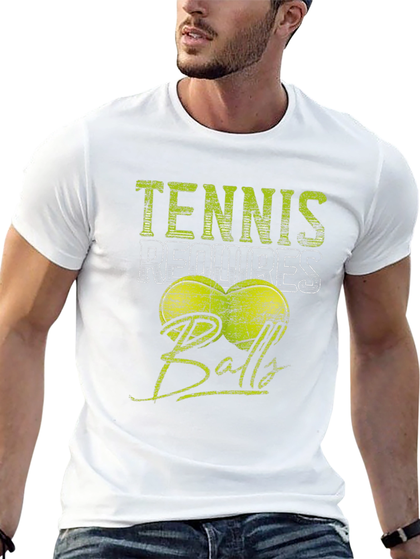 Tennis Requires Balls T-Shirt - Funny Sport Tee