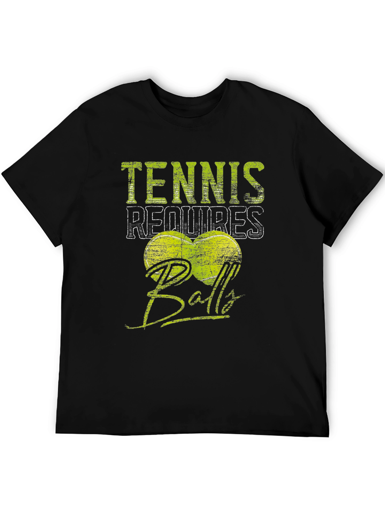 Tennis Requires Balls T-Shirt - Funny Sport Tee