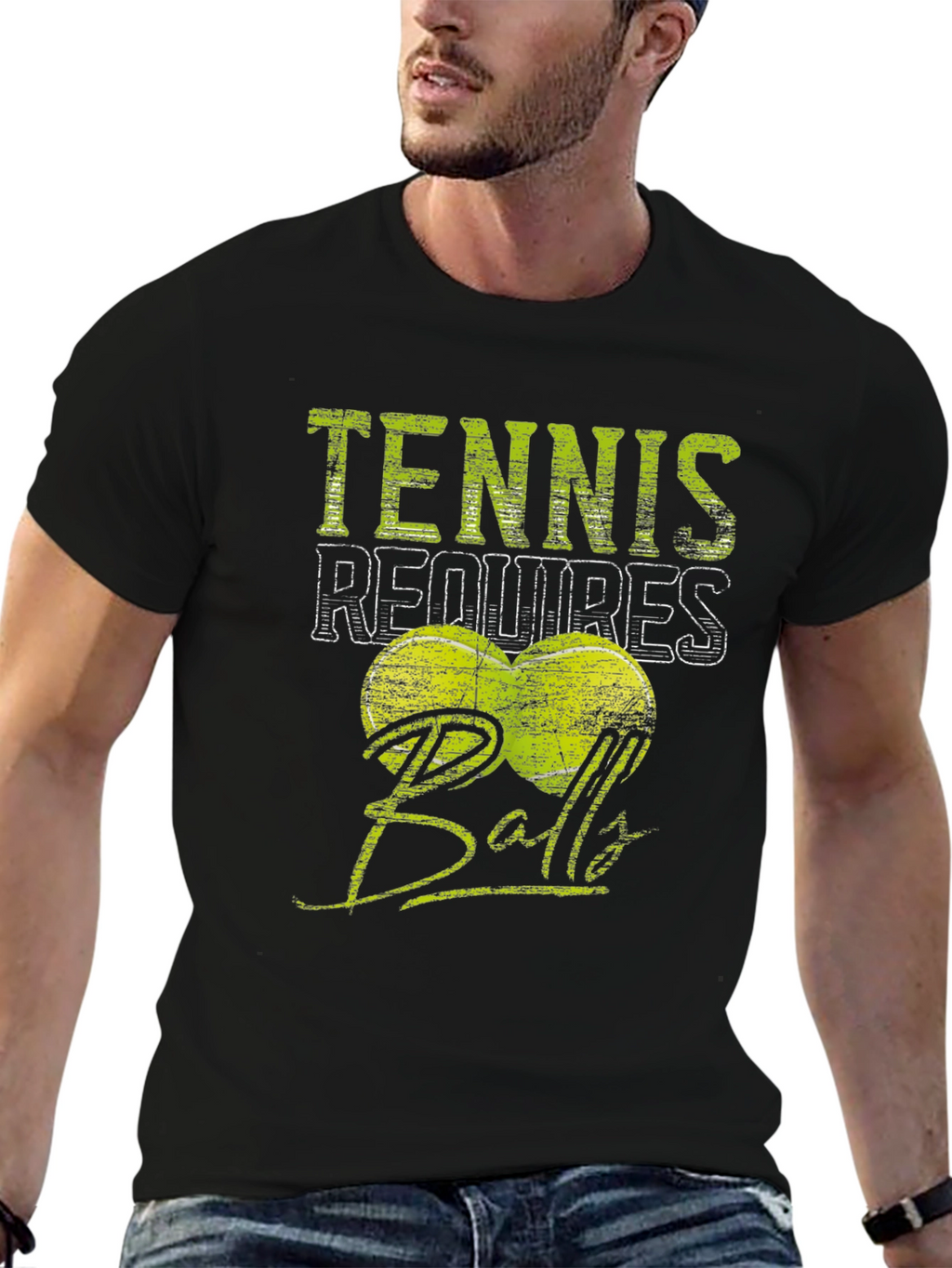 Tennis Requires Balls T-Shirt - Funny Sport Tee