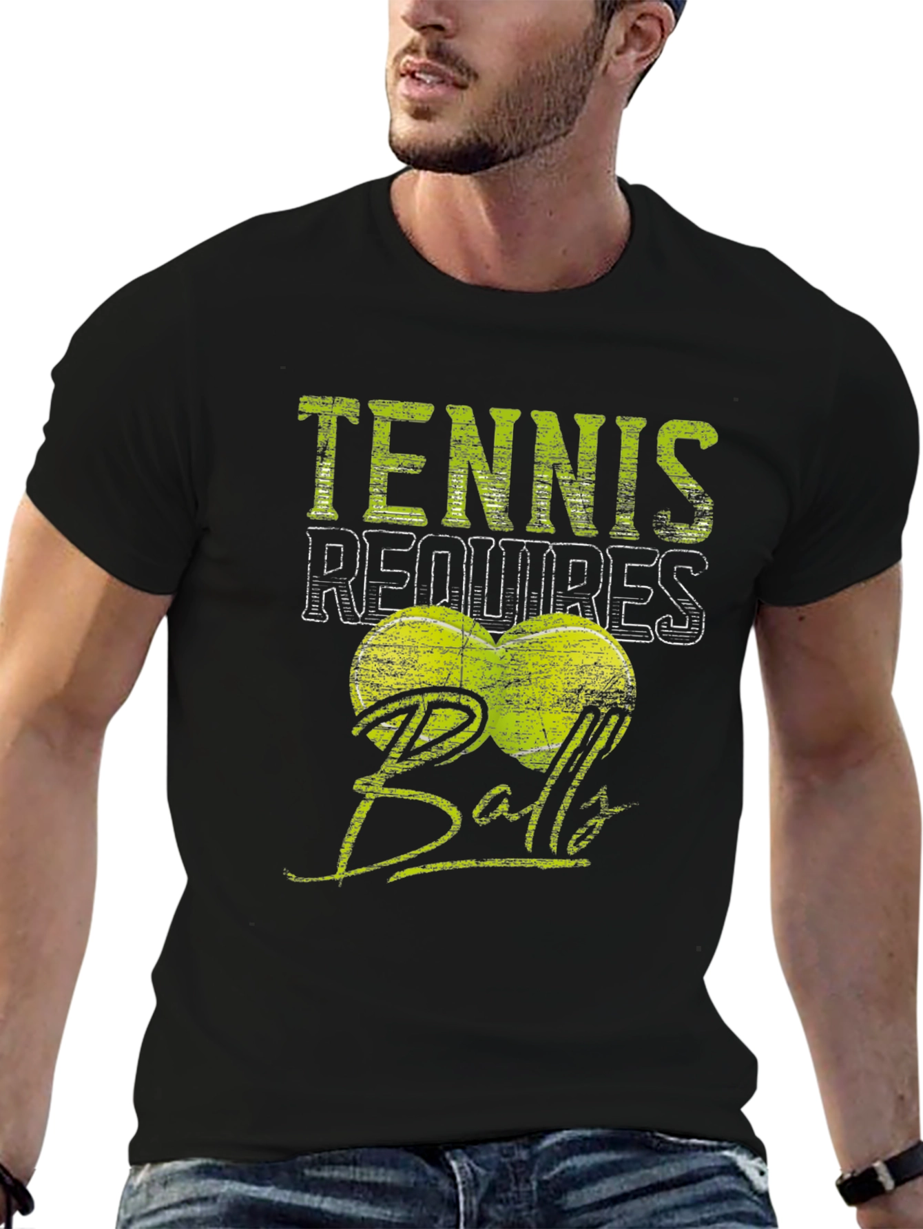 Tennis Requires Balls T-Shirt - Funny Sport Tee
