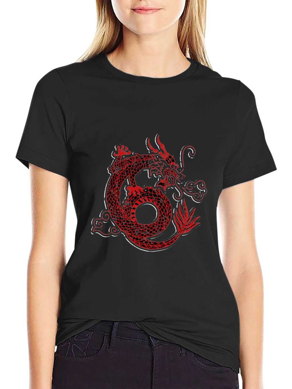 Dragon Graphic Tee - Red Dragon Design