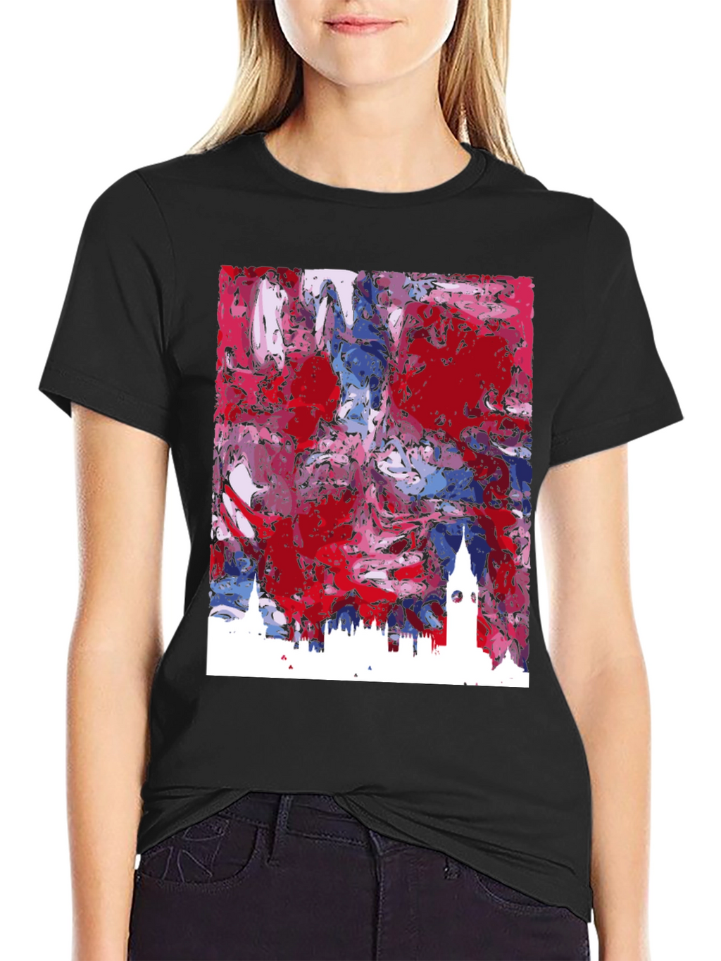 London Skyline Art Tee - Stylish Abstract Cityscape Shirt
