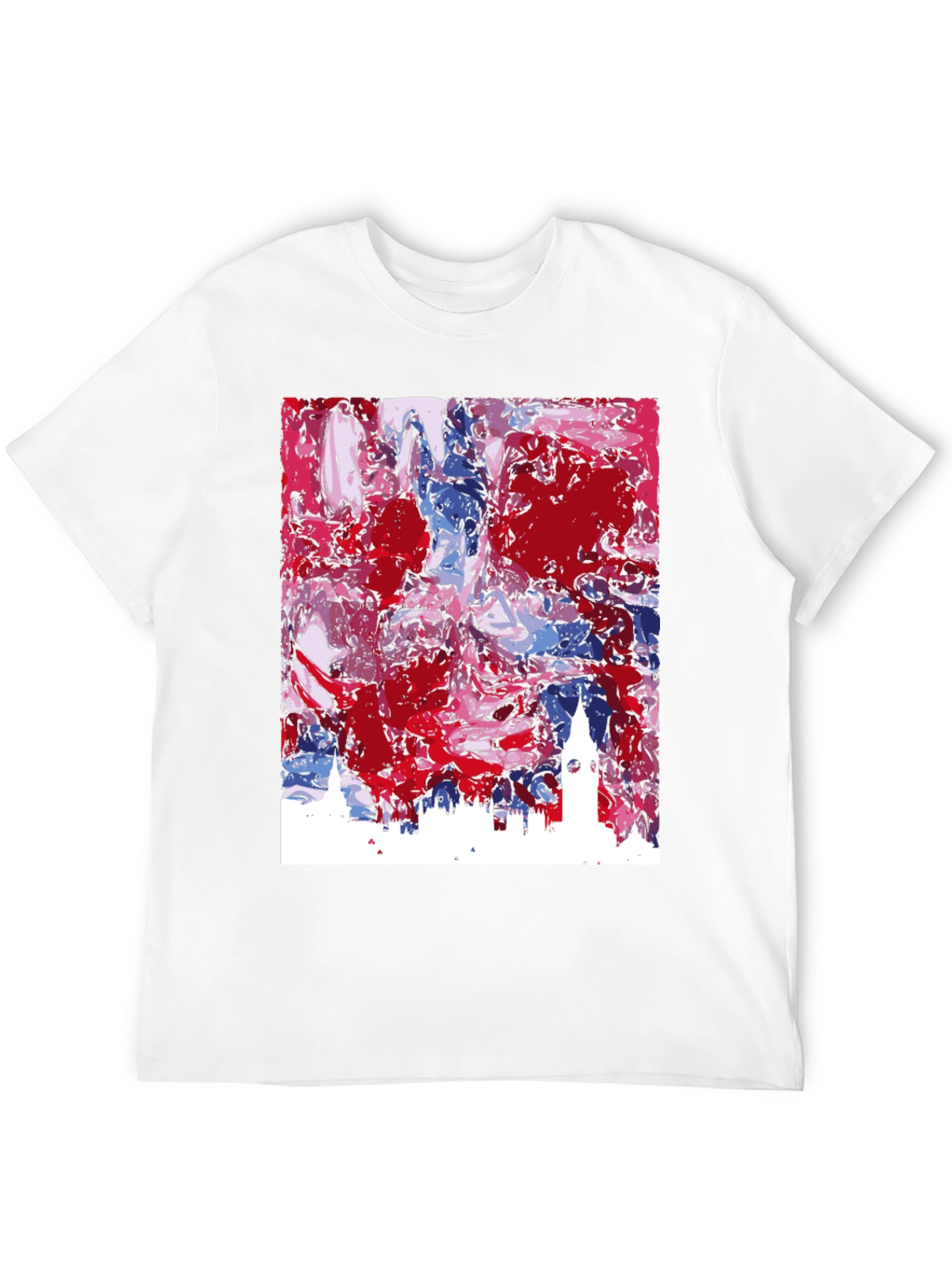 London Skyline Art Tee - Stylish Abstract Cityscape Shirt