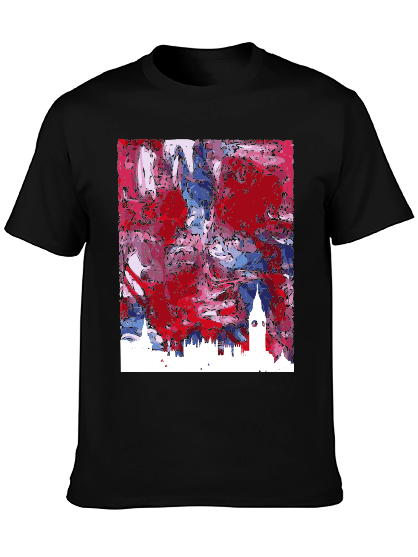 London Skyline Art Tee - Stylish Abstract Cityscape Shirt
