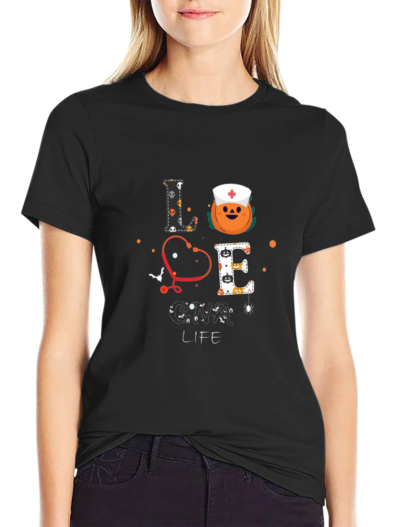 Love CNA Life Halloween T-Shirt