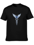 Caduceus Symbol Graphic T-Shirt