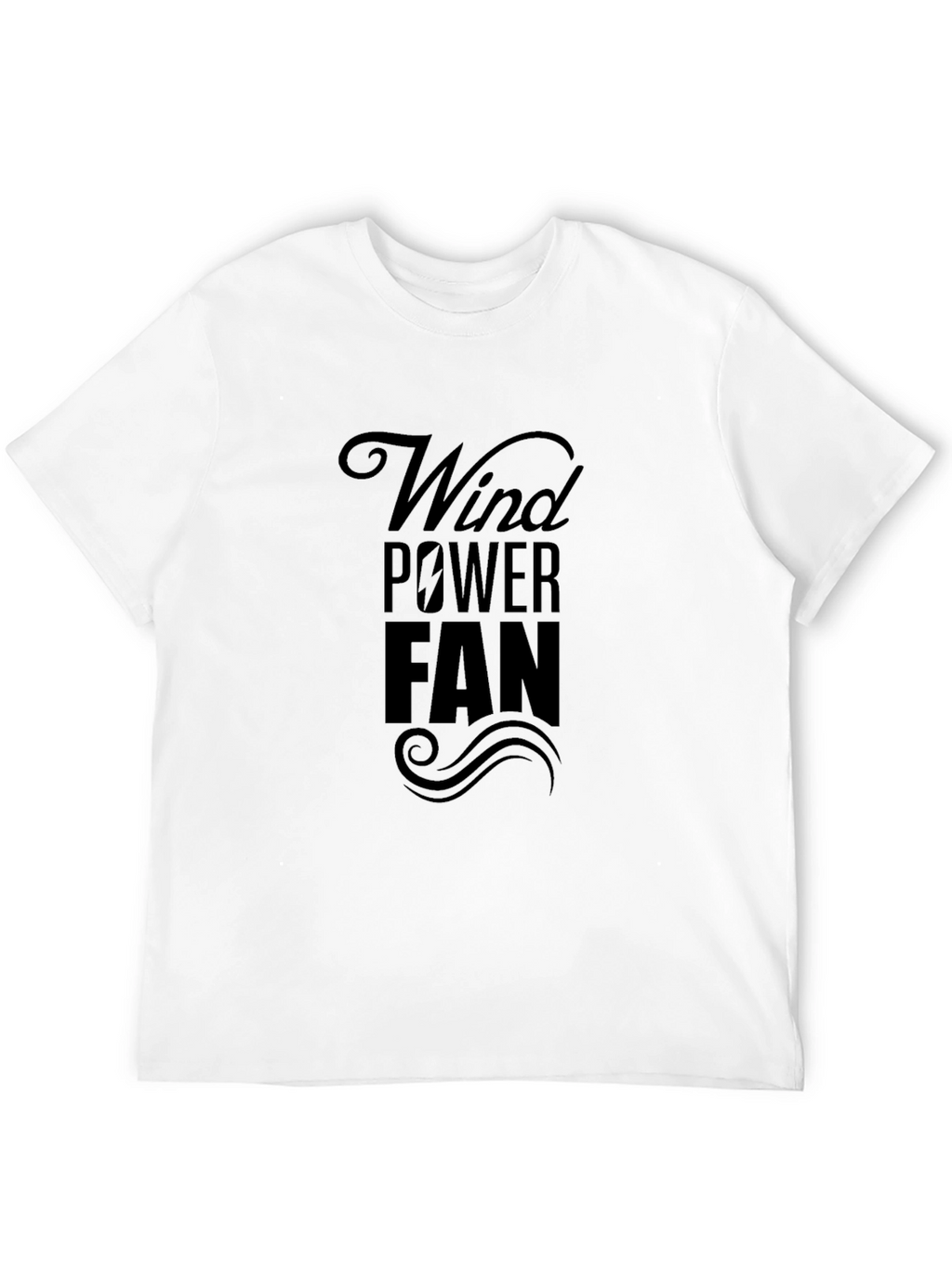 Wind Power Fan Black Cotton Tee