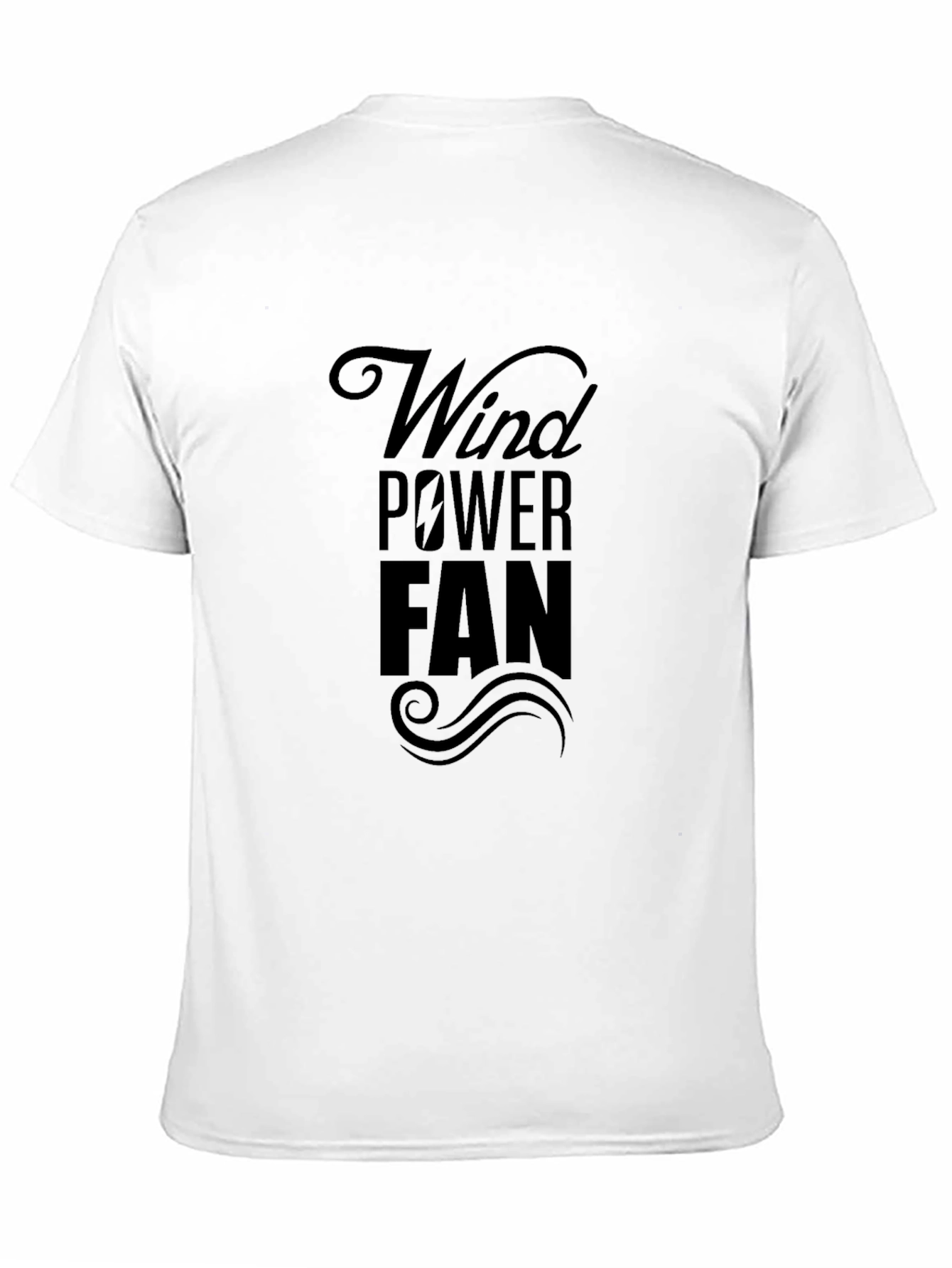 Wind Power Fan Black Cotton Tee