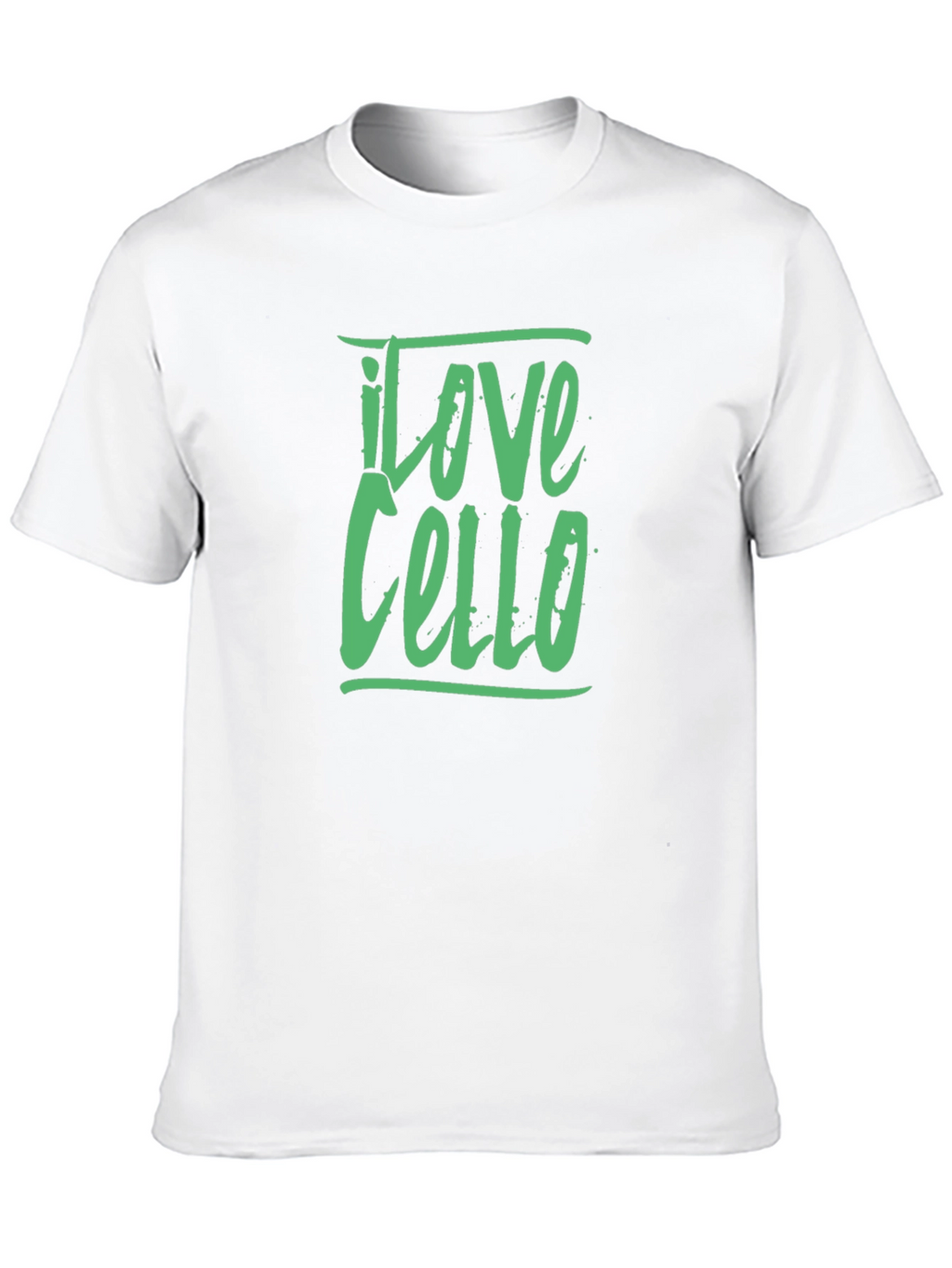 I Love Cello Graphic Tee - Black Cotton T-Shirt