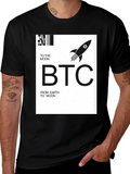 Bitcoin BTC To The Moon Black T-Shirt