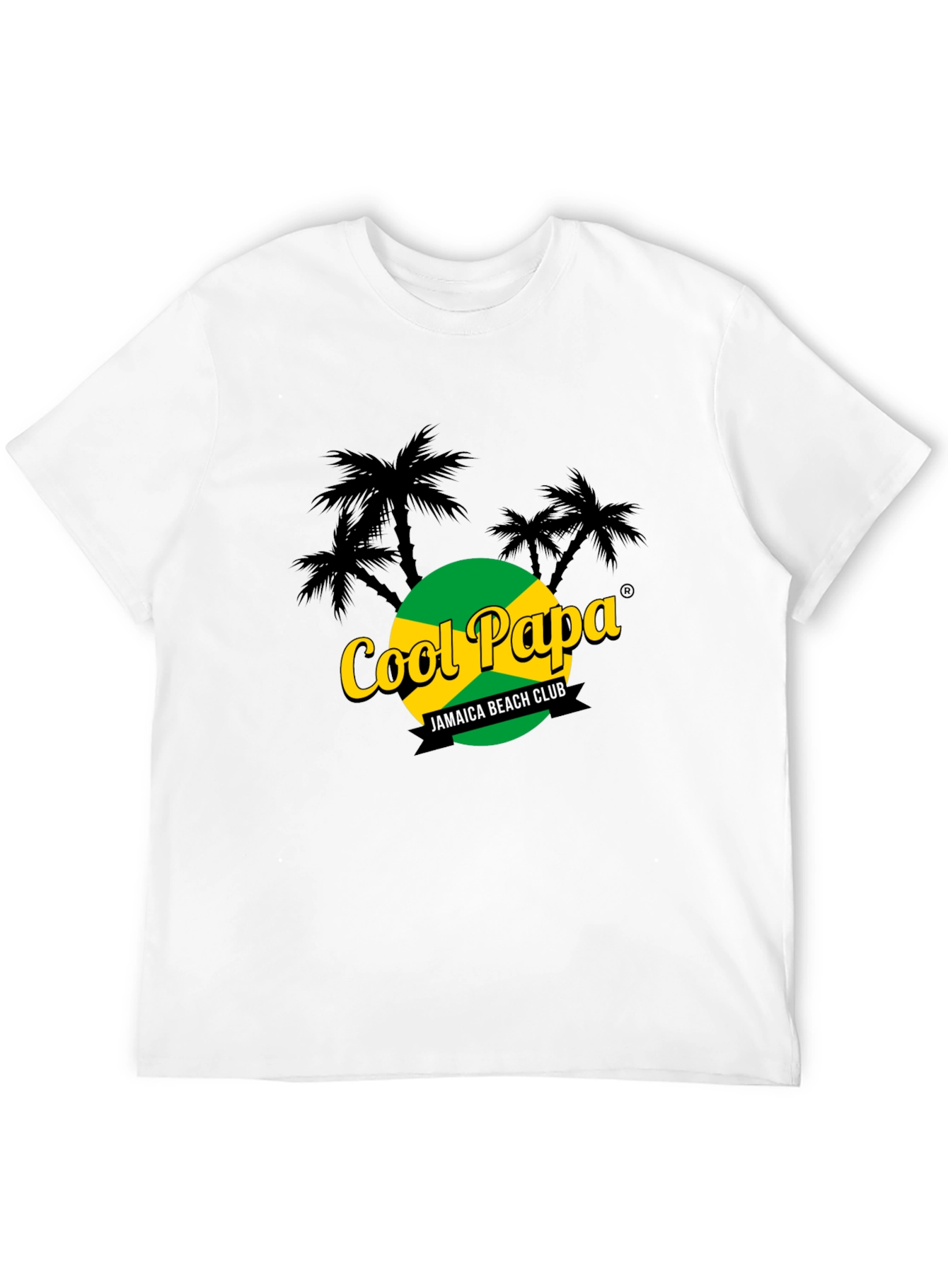 Cool Papa Jamaica Beach Club Black T-Shirt