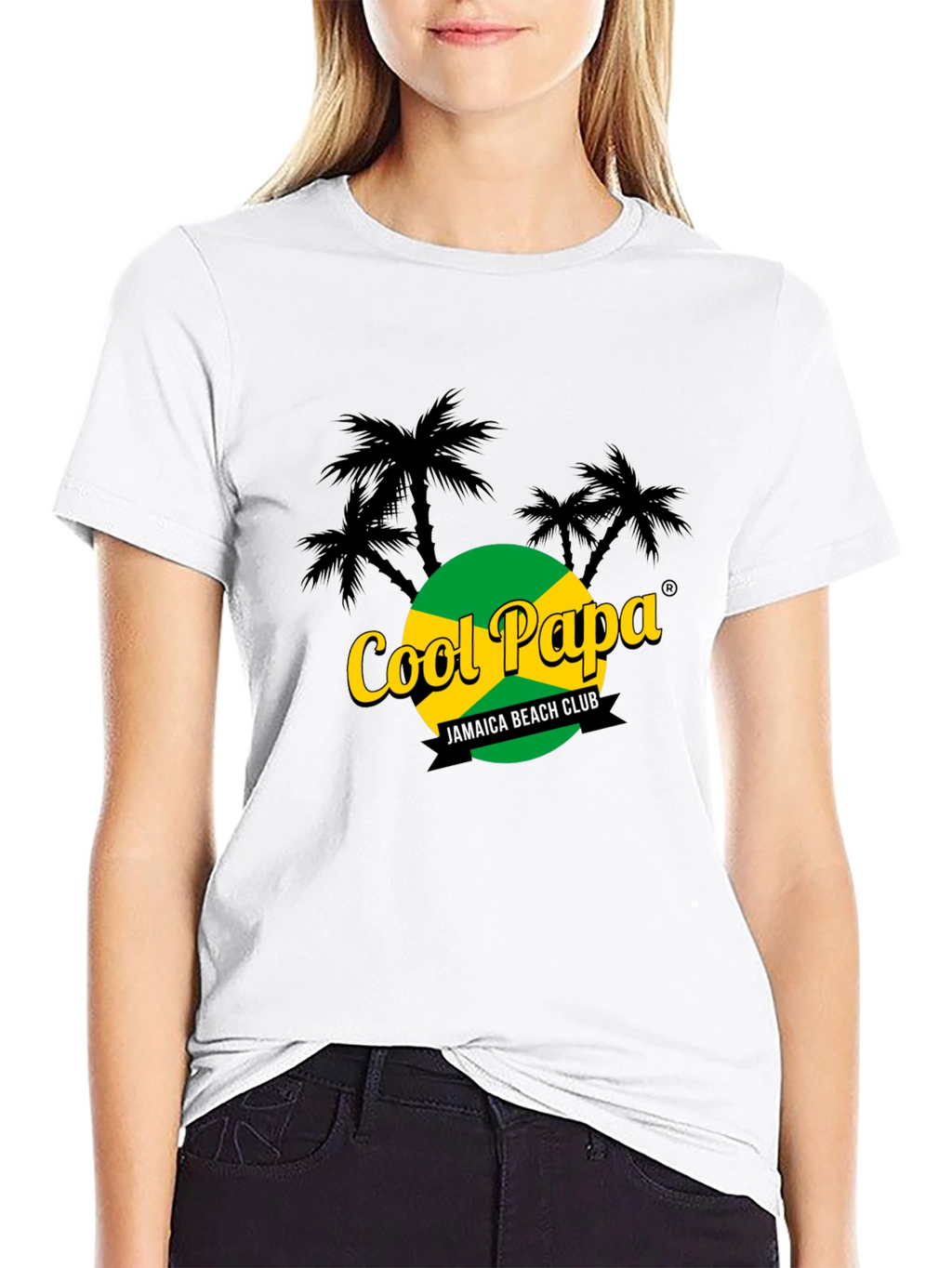 Cool Papa Jamaica Beach Club Black T-Shirt