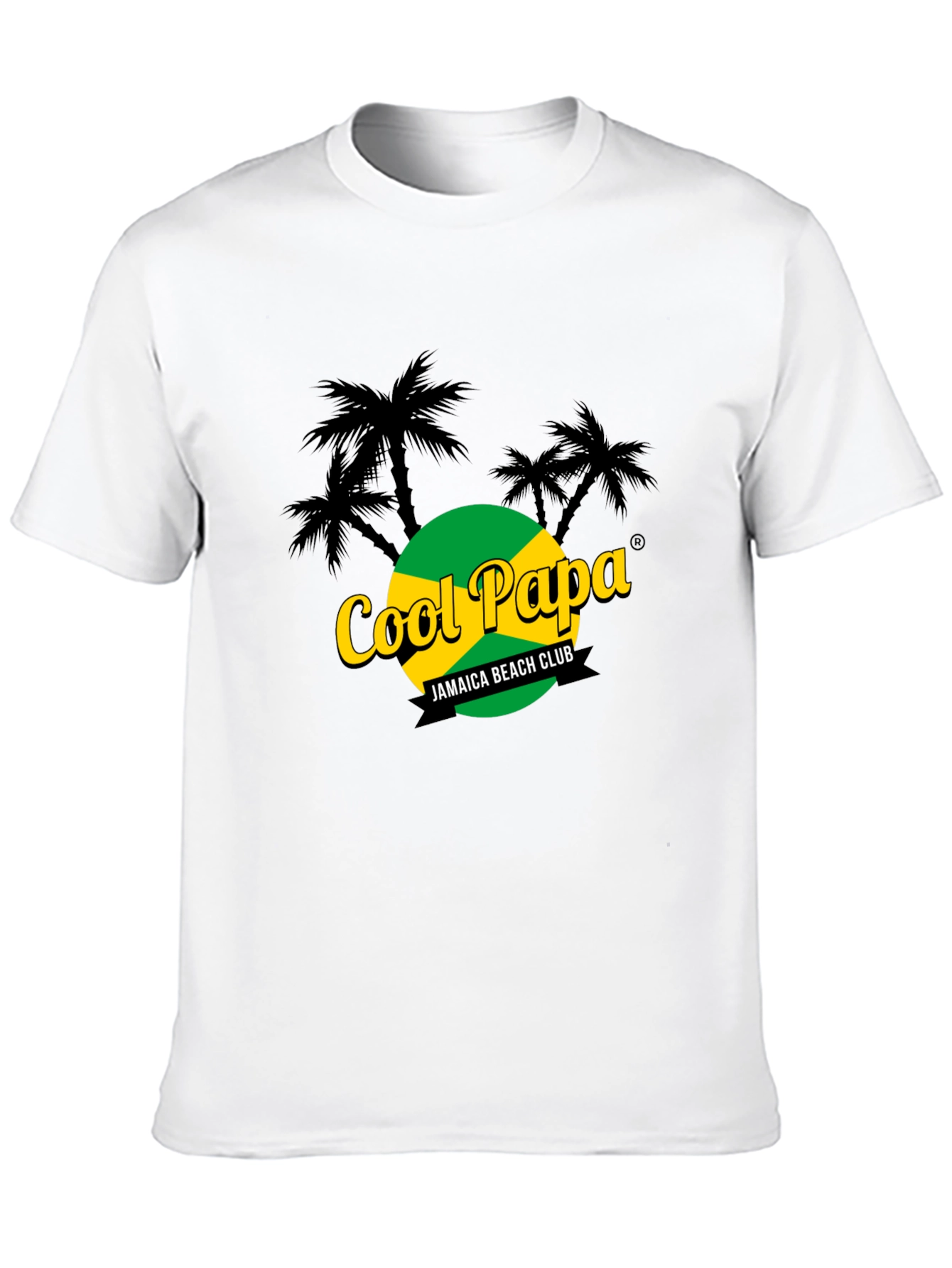 Cool Papa Jamaica Beach Club Black T-Shirt