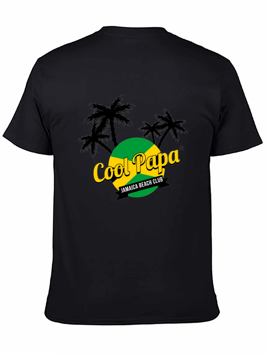 Cool Papa Jamaica Beach Club Black T-Shirt