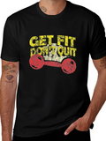 Get Fit Dont Quit Graphic Tee
