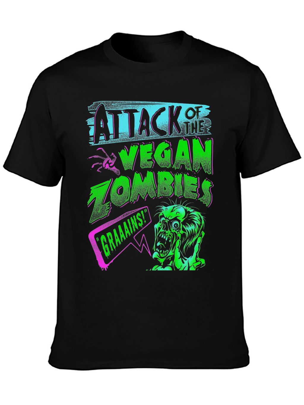 Attack of the Vegan Zombies Graphic Tee