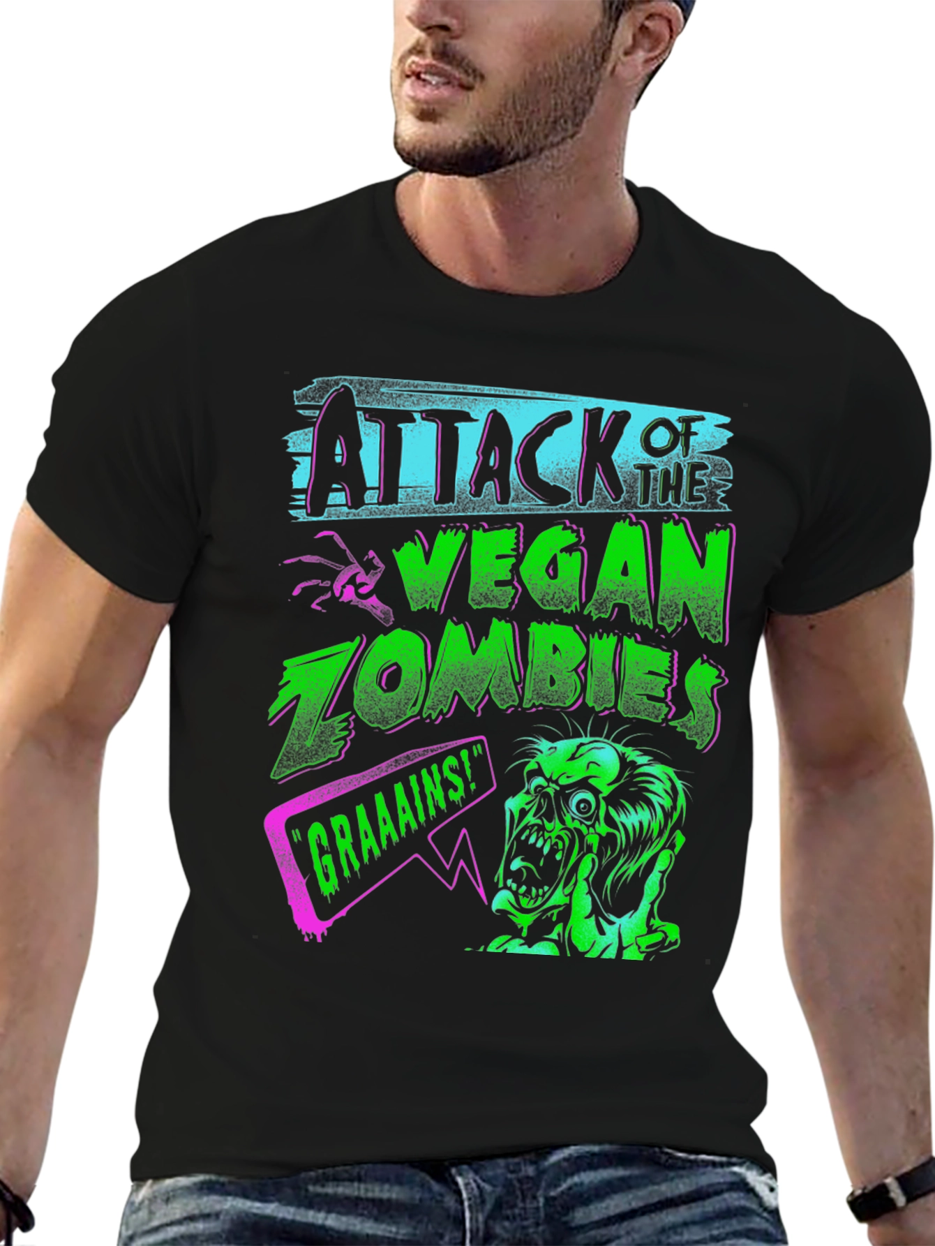 Attack of the Vegan Zombies Graphic Tee