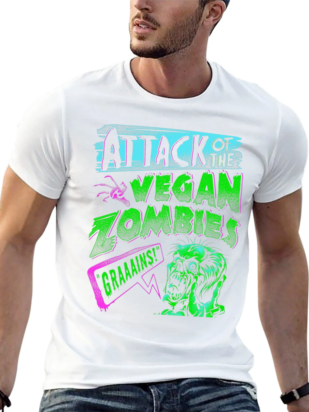 Attack of the Vegan Zombies Graphic Tee