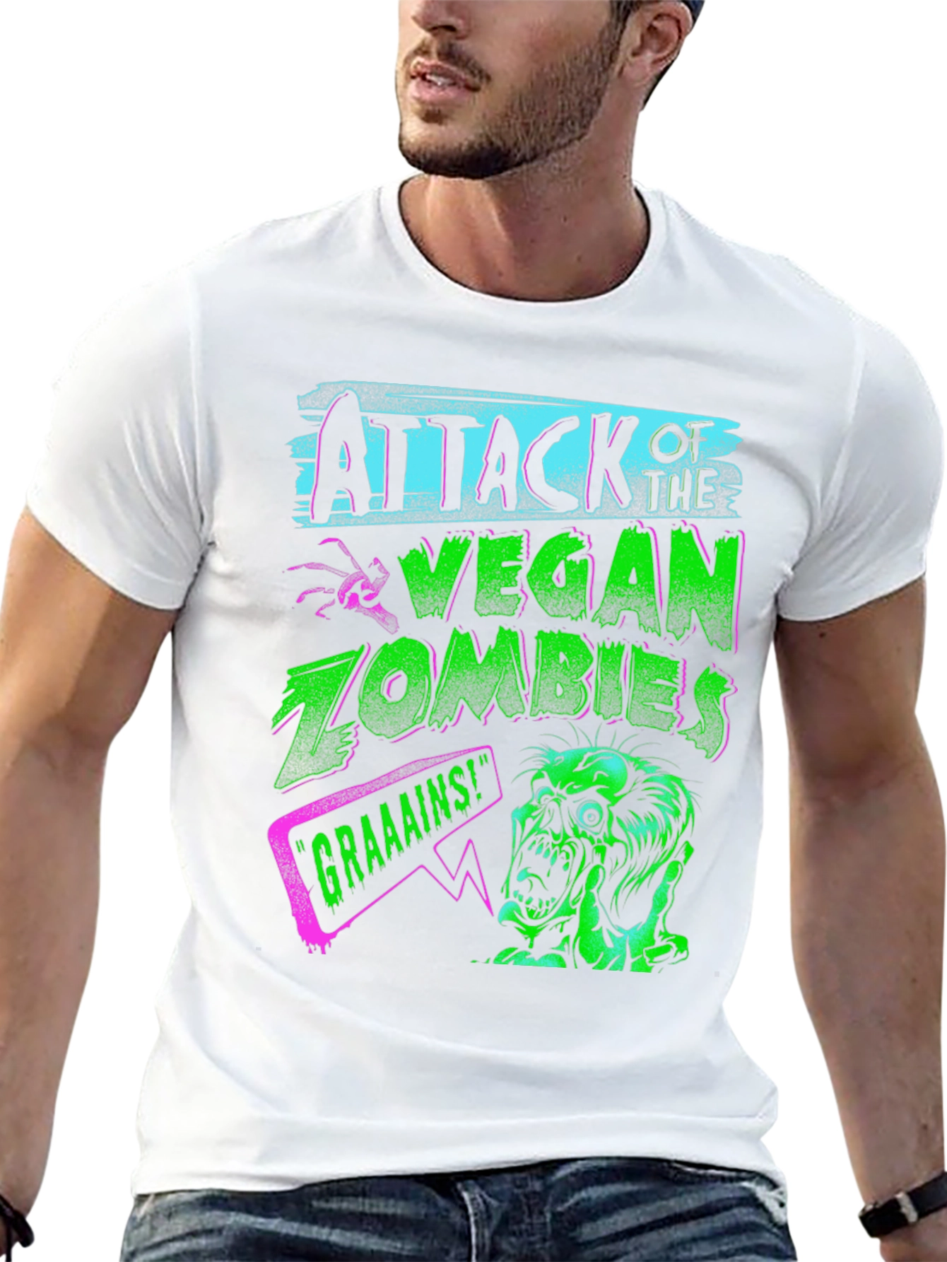 Attack of the Vegan Zombies Graphic Tee