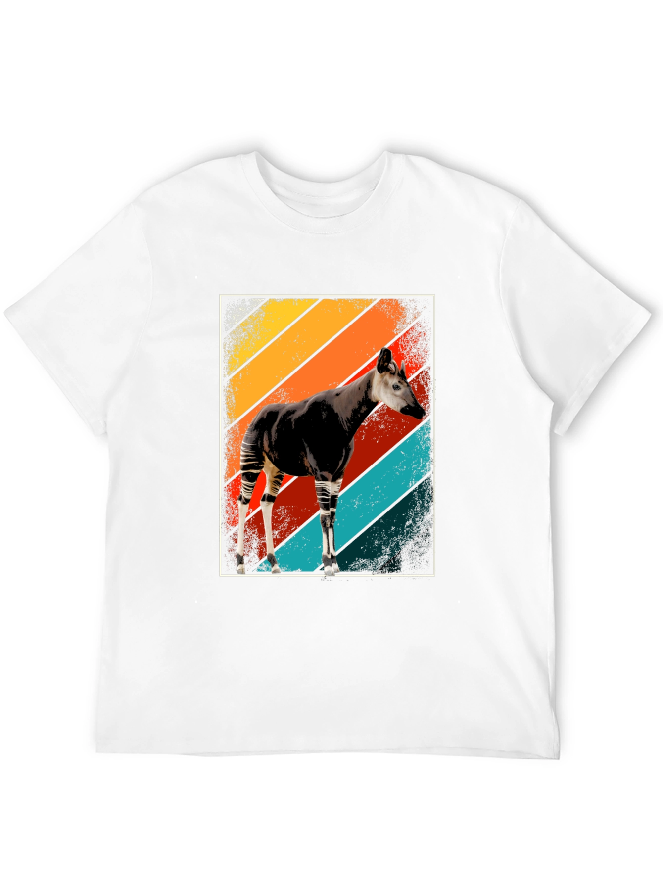 Okapi Retro Style T-Shirt