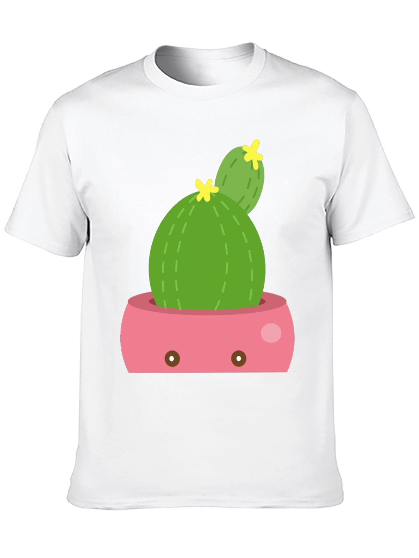 Cactus Potted Plant Black Tee