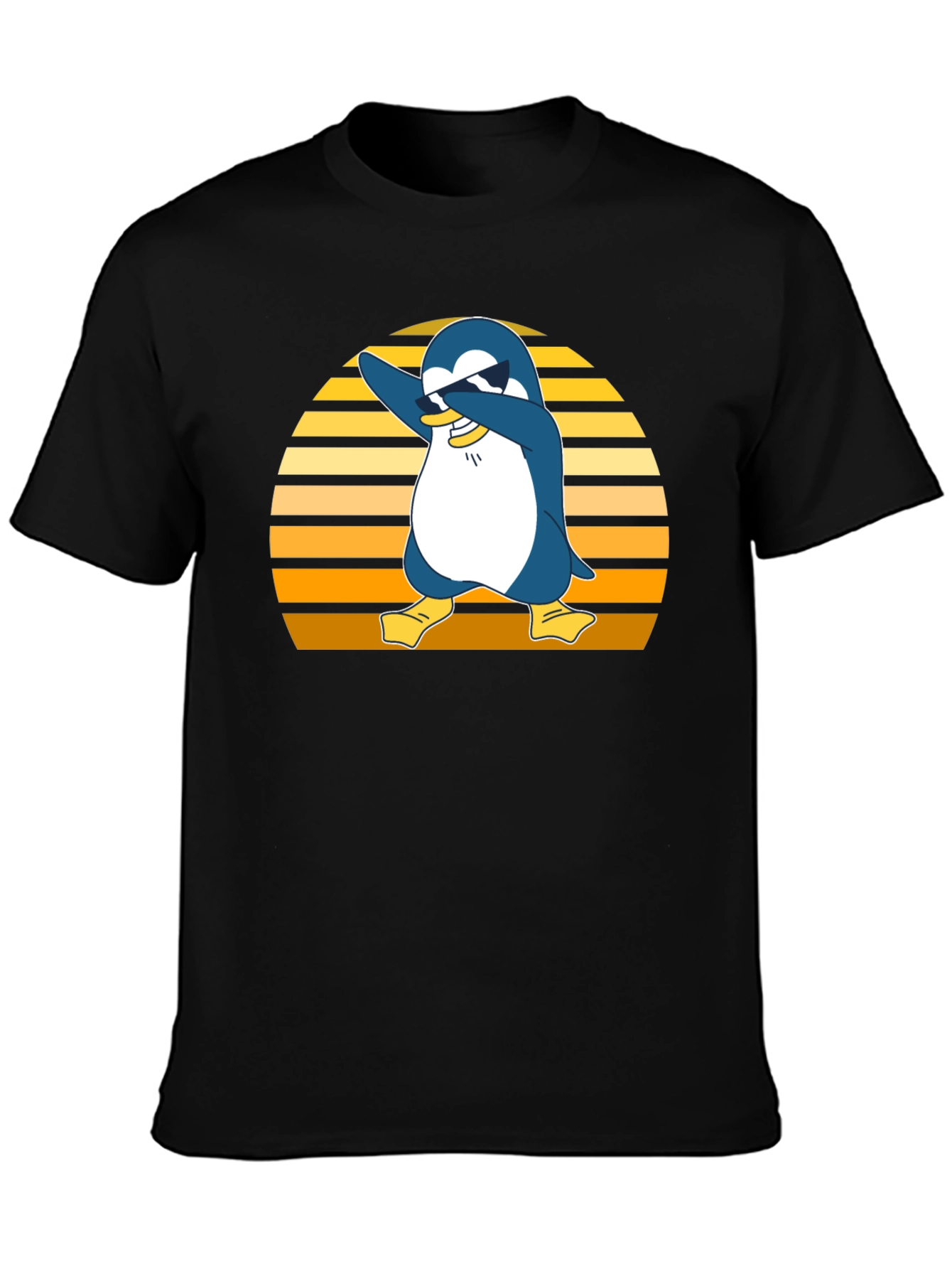 Dabbing Penguin T-Shirt - Cool Retro Style