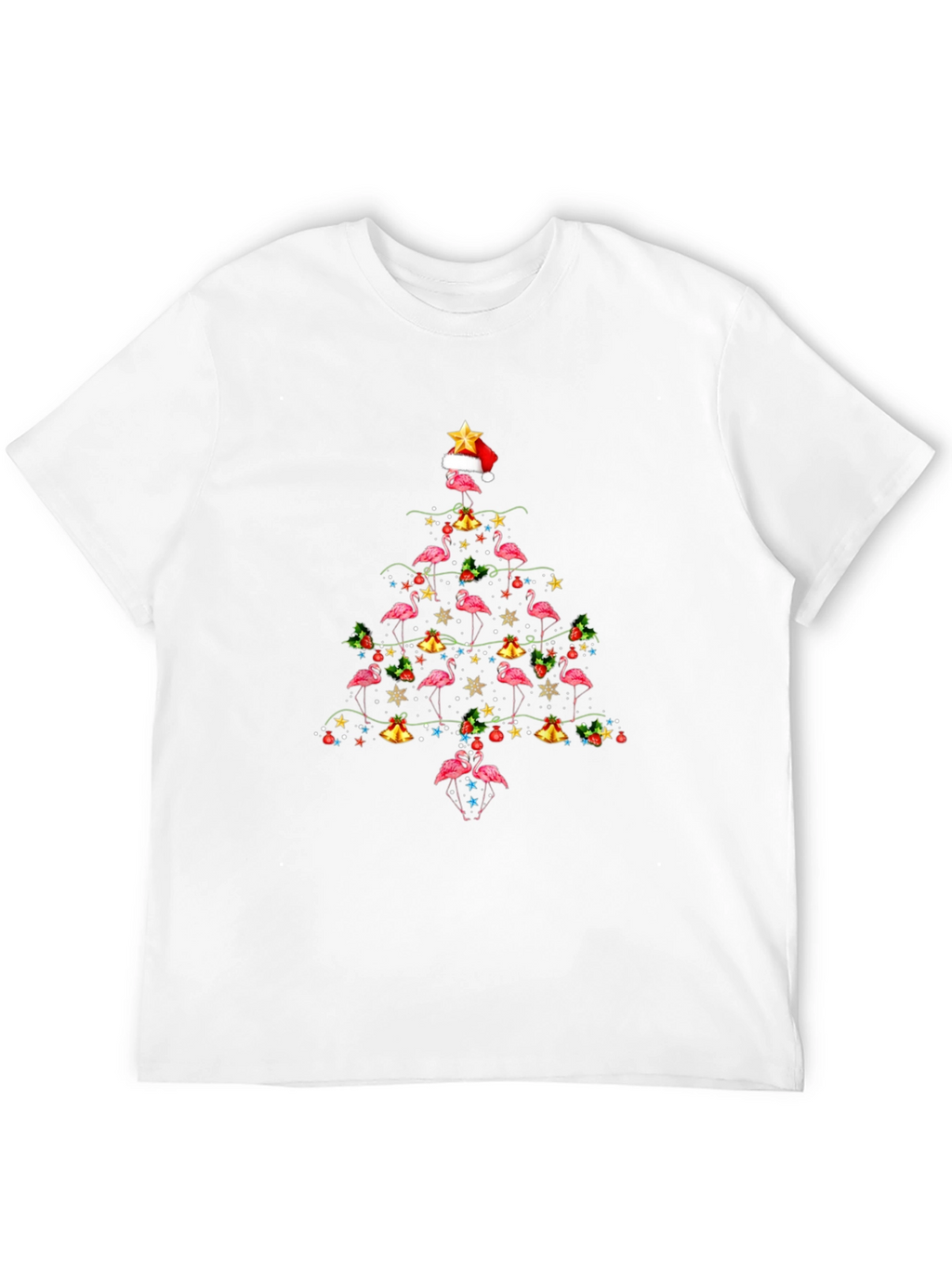 Flamingo Christmas Tree T-Shirt