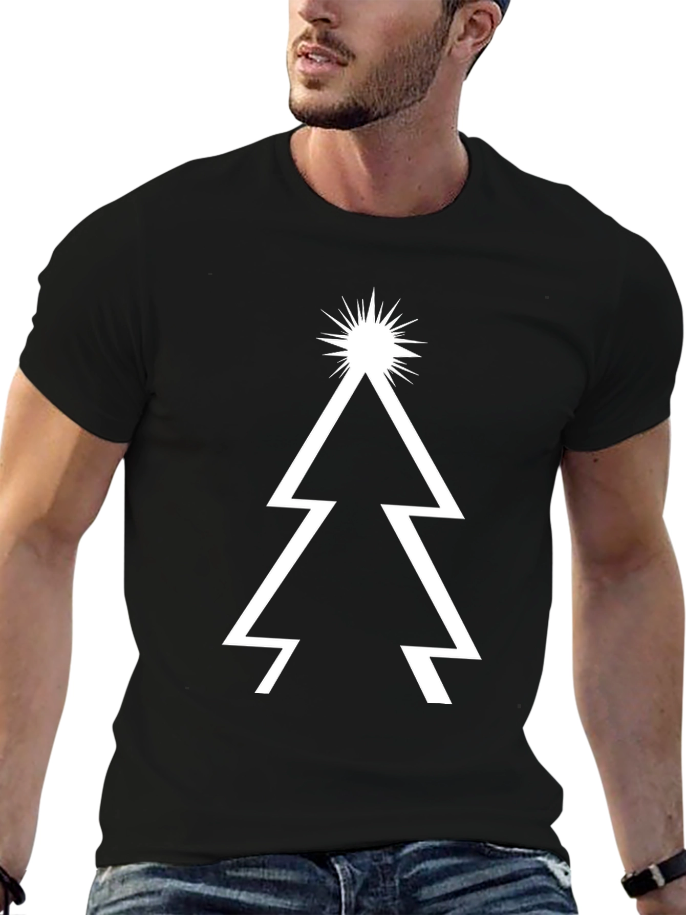 Modern Christmas Tree Graphic Tee