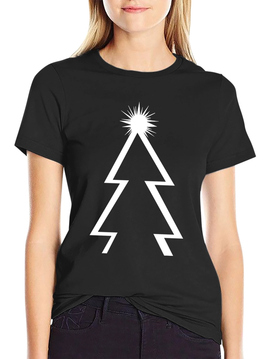 Modern Christmas Tree Graphic Tee