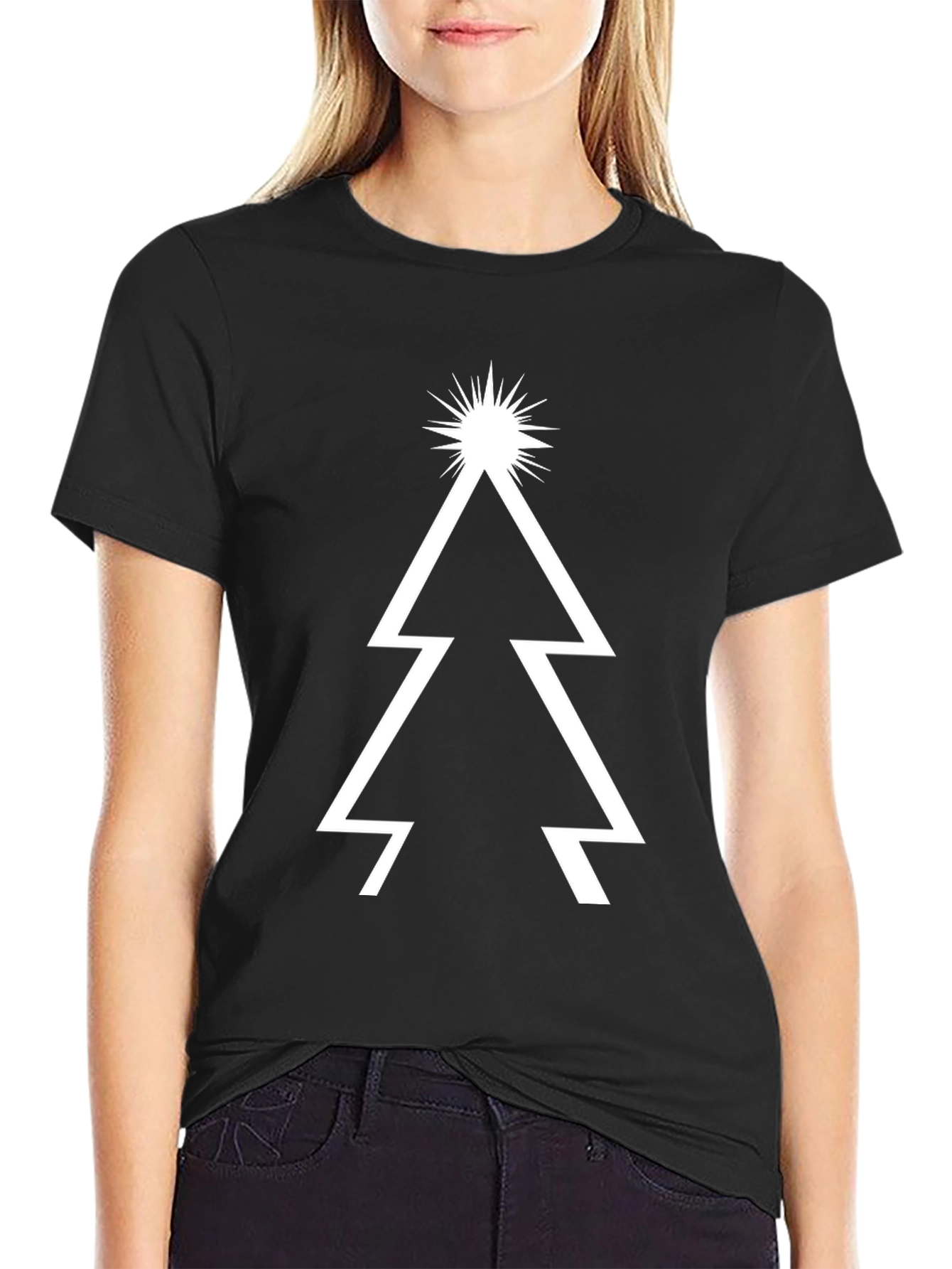 Modern Christmas Tree Graphic Tee