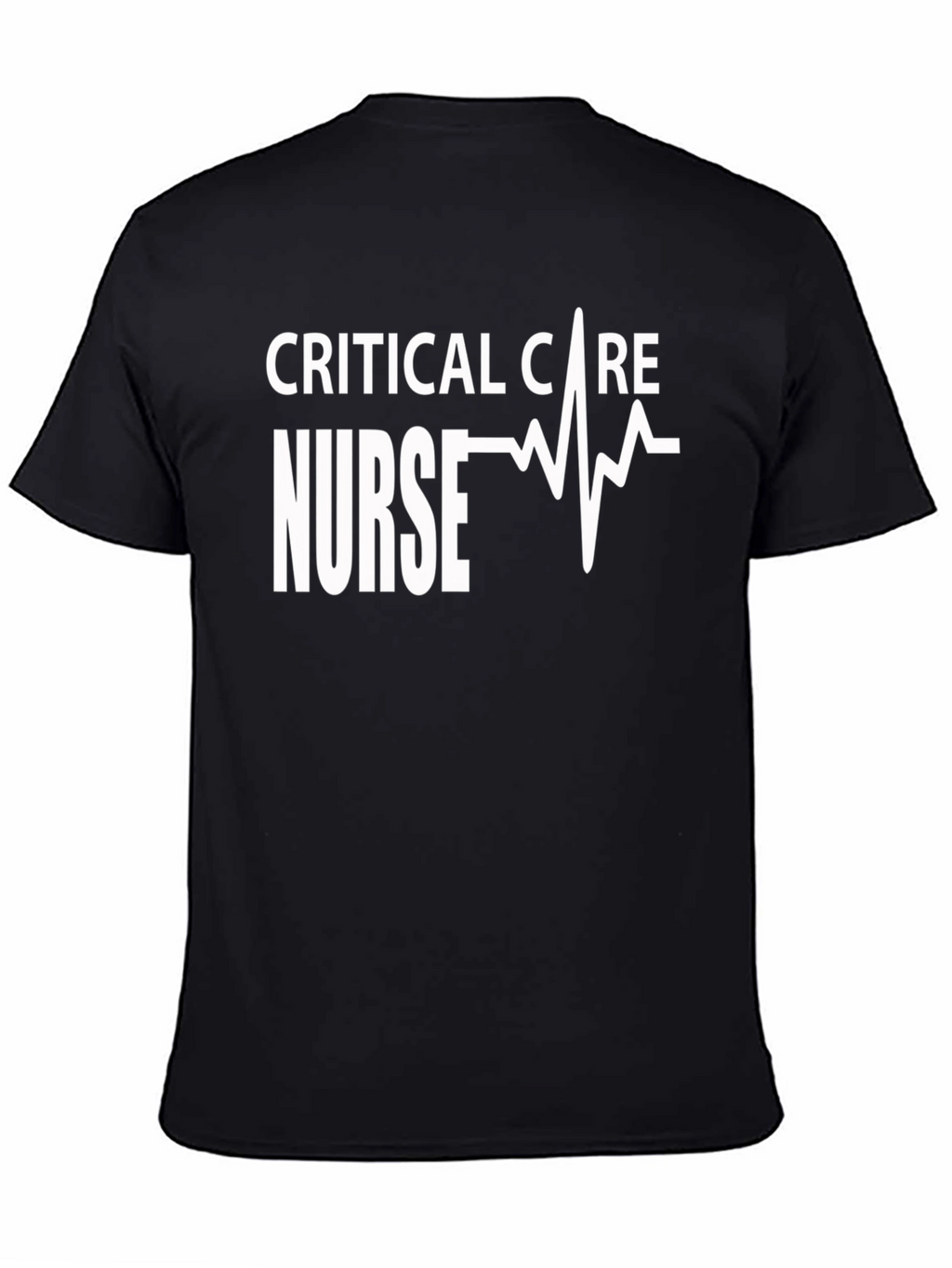 Critical Care Nurse T-Shirt - Heartbeat Design