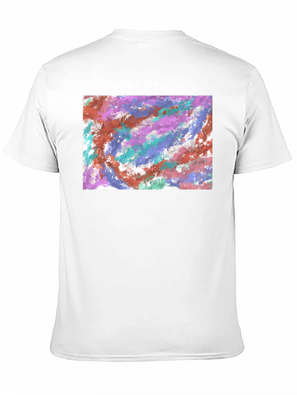 Abstract Paint Swirl Black T-Shirt