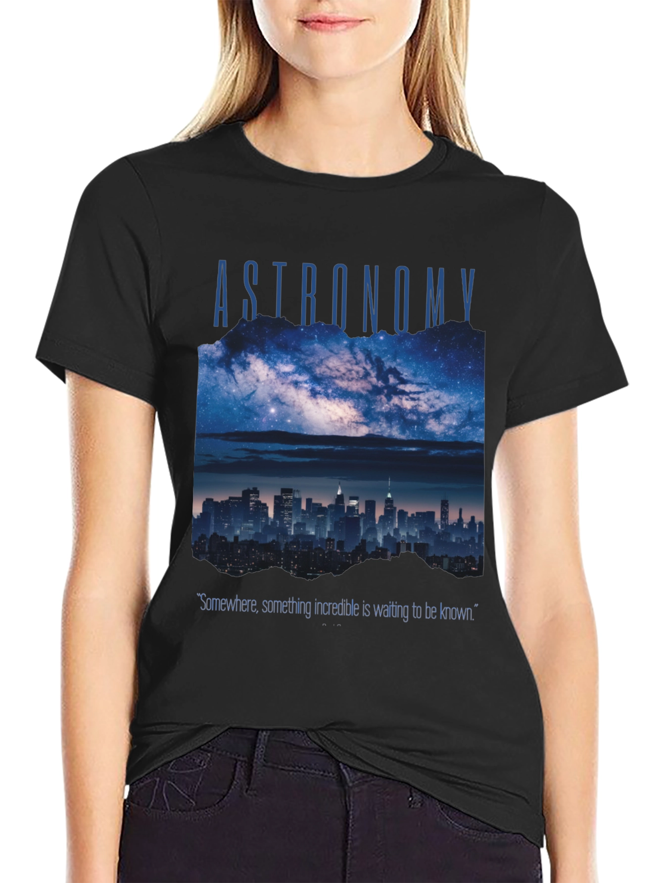 Astronomy Cityscape Graphic T-Shirt