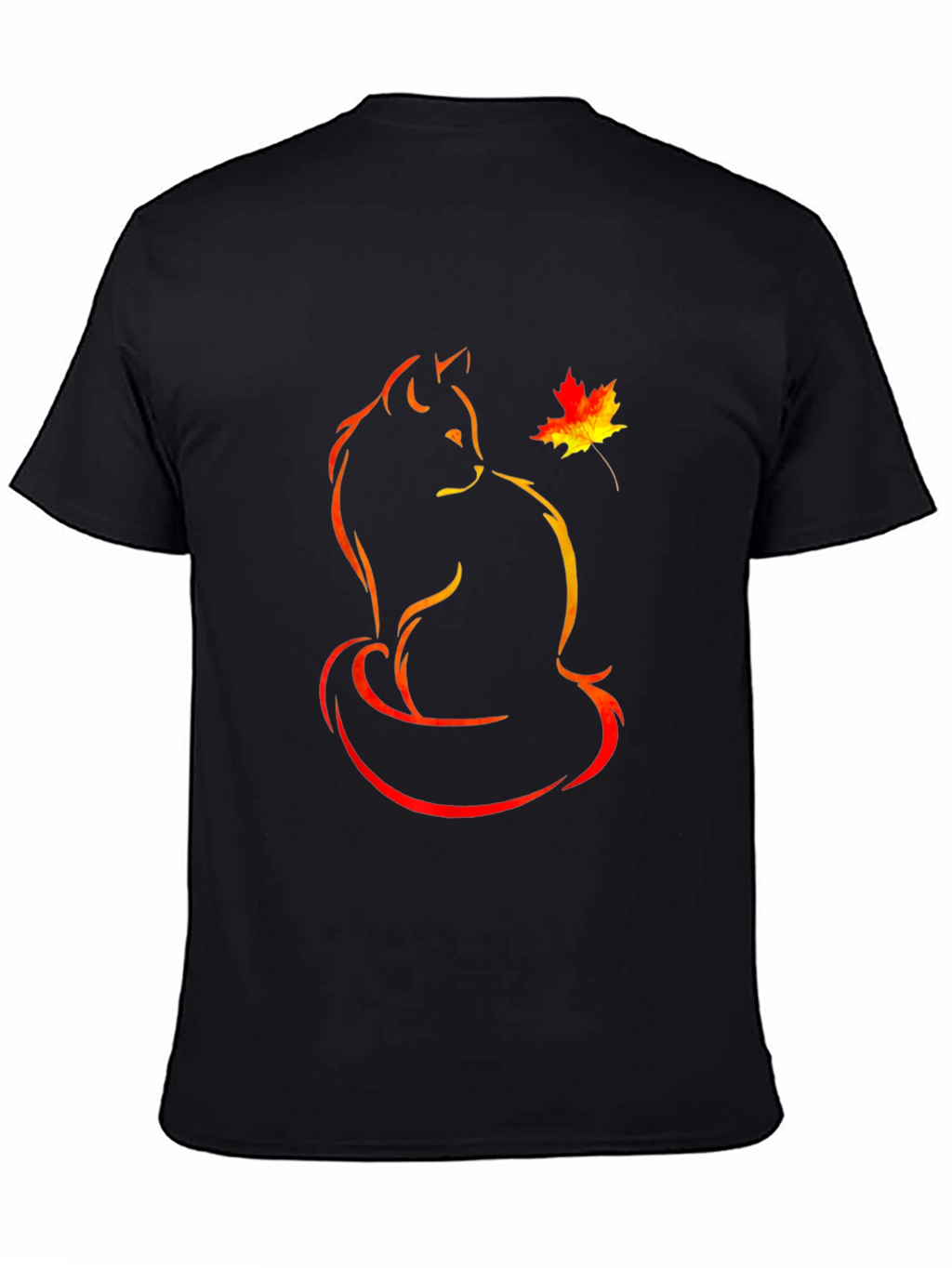 Autumn Cat T-Shirt:  Unique Graphic Tee