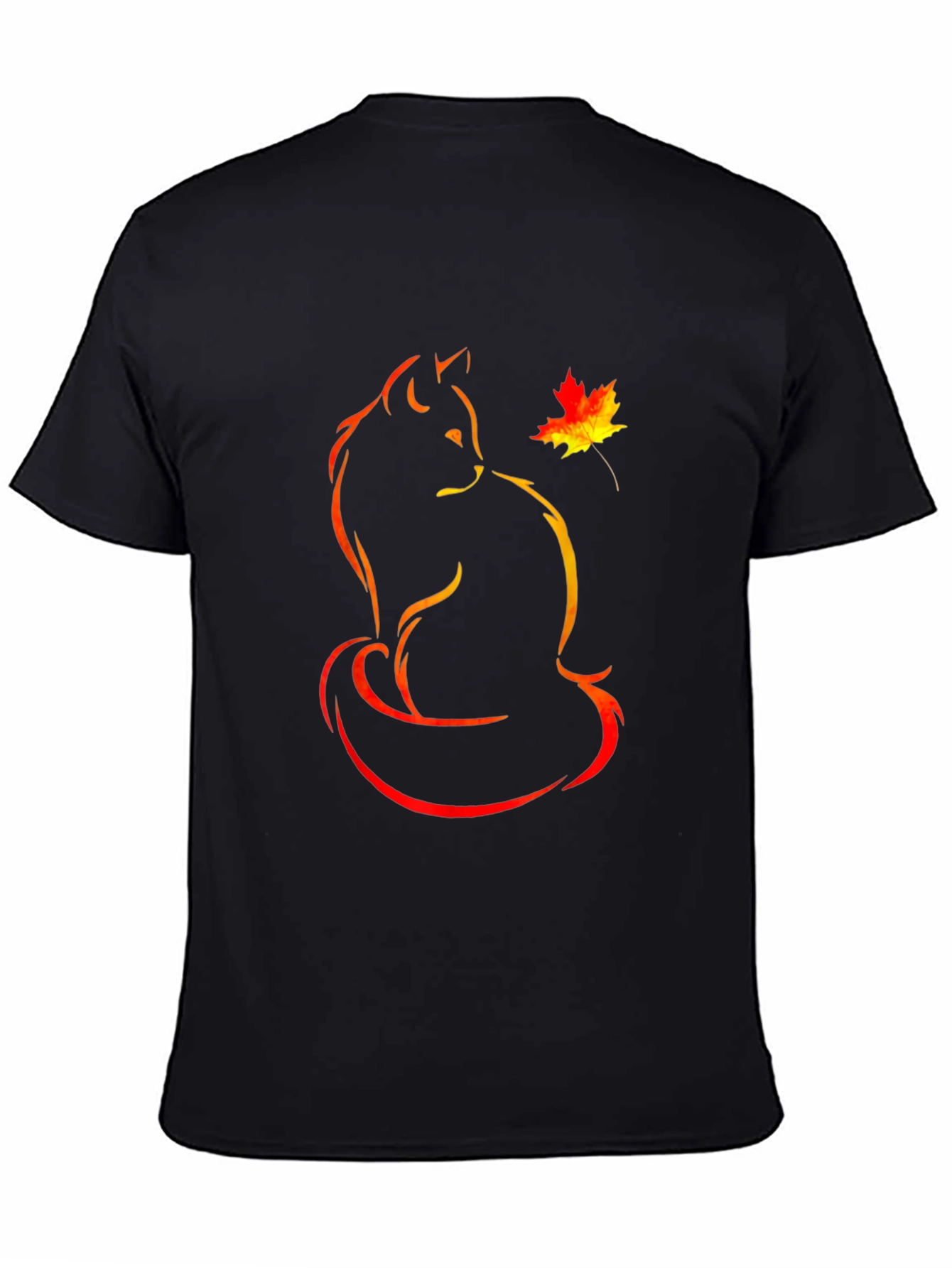 Autumn Cat T-Shirt:  Unique Graphic Tee