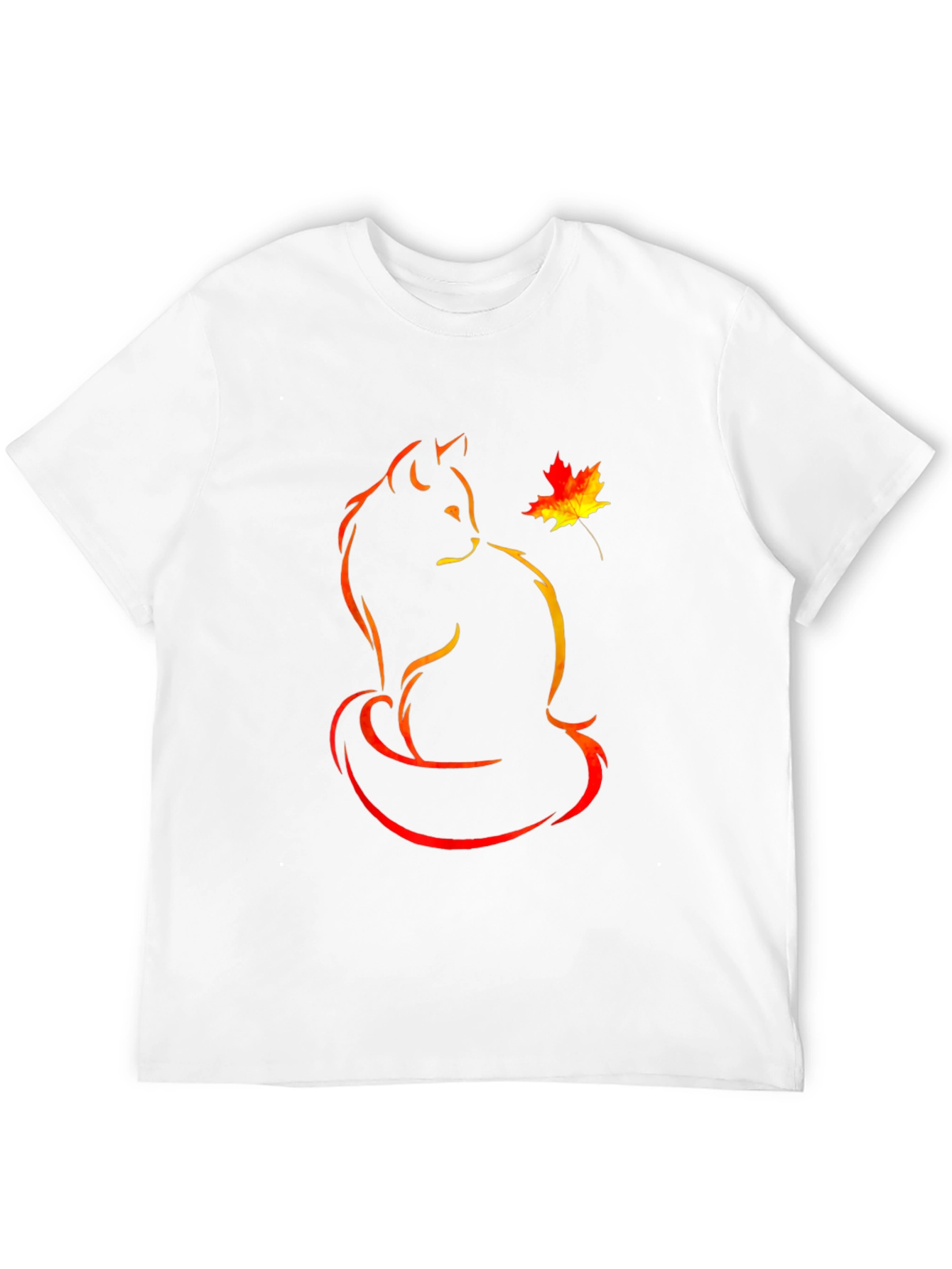 Autumn Cat T-Shirt:  Unique Graphic Tee