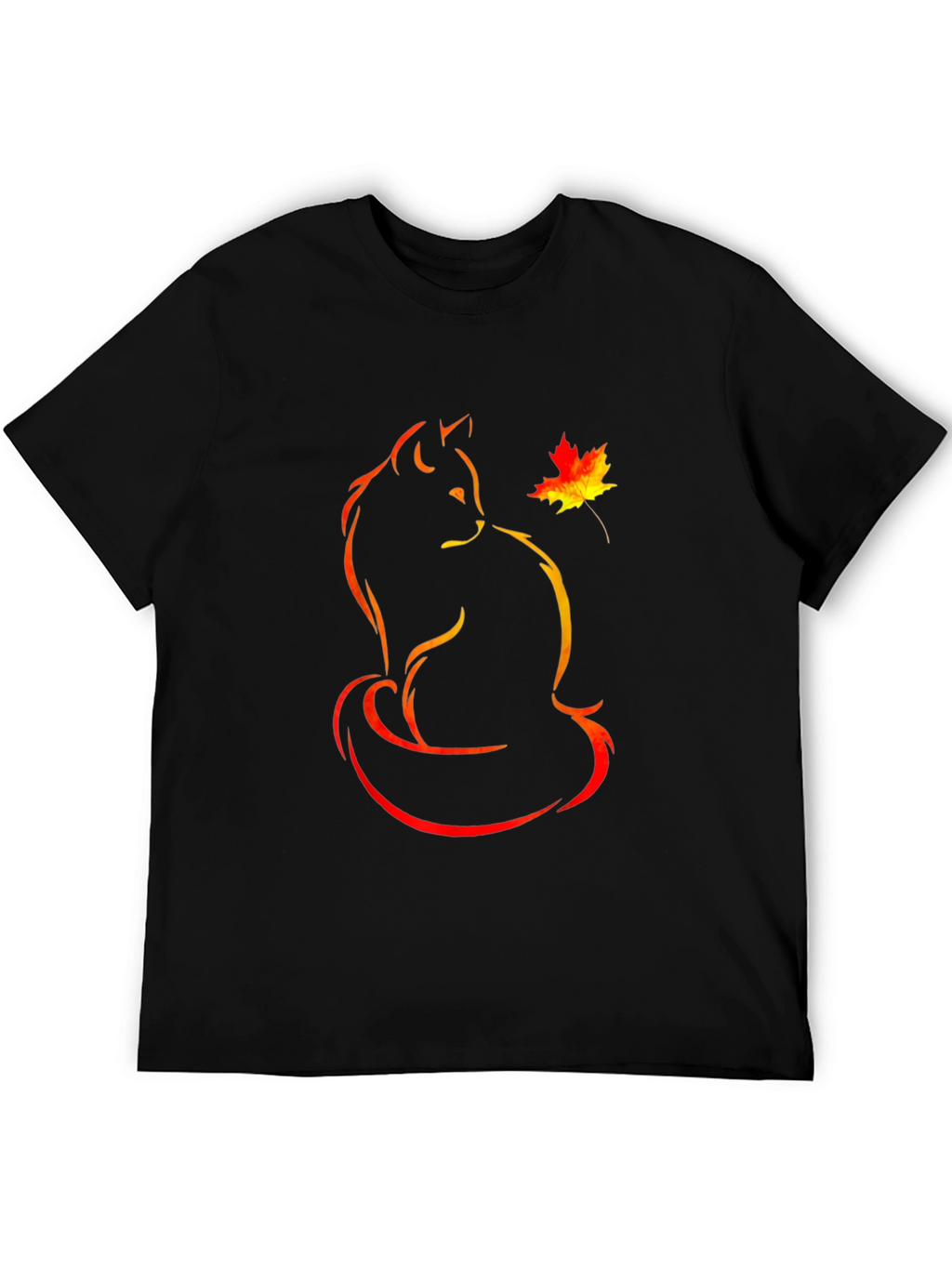 Autumn Cat T-Shirt:  Unique Graphic Tee