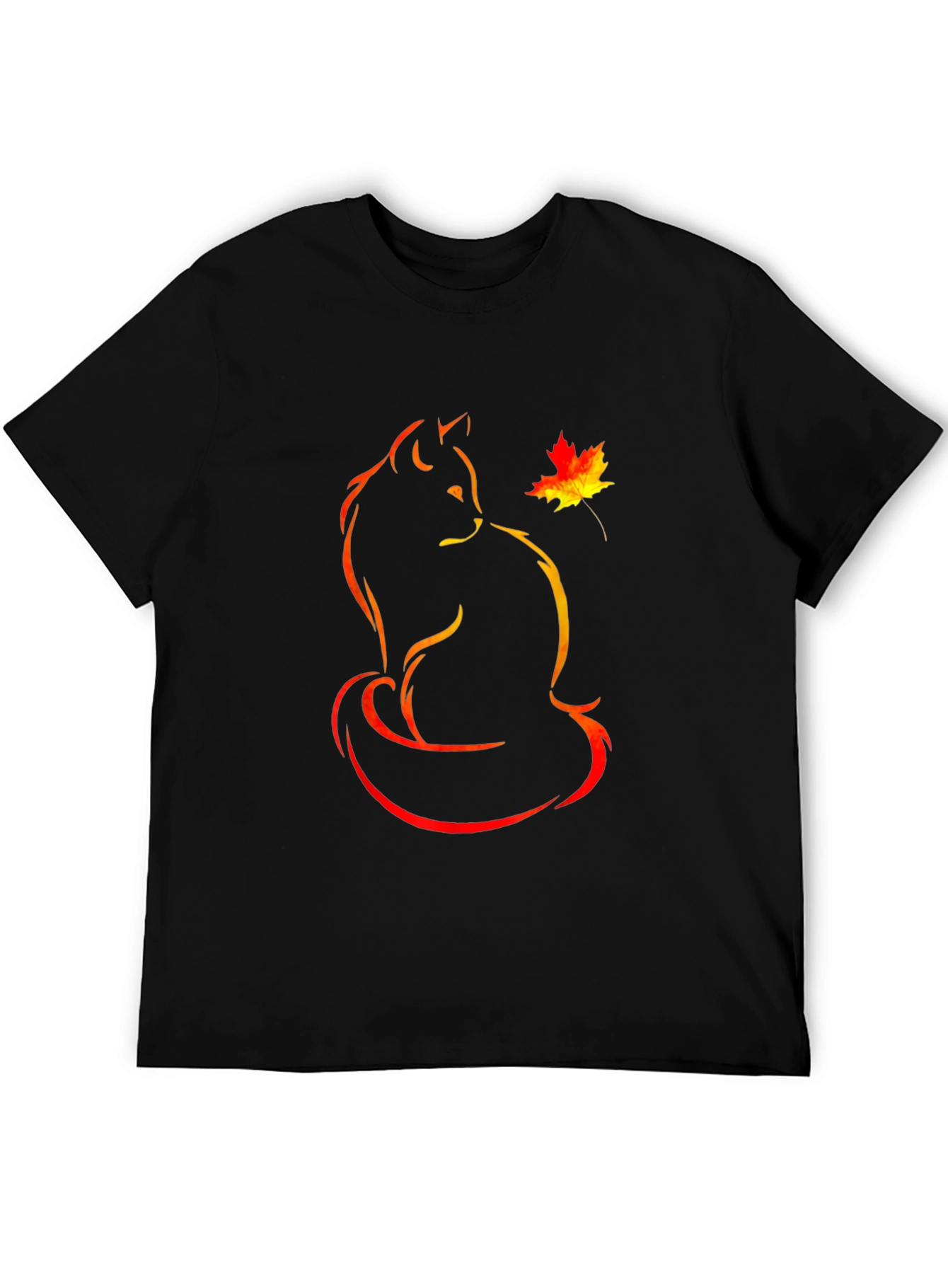 Autumn Cat T-Shirt:  Unique Graphic Tee