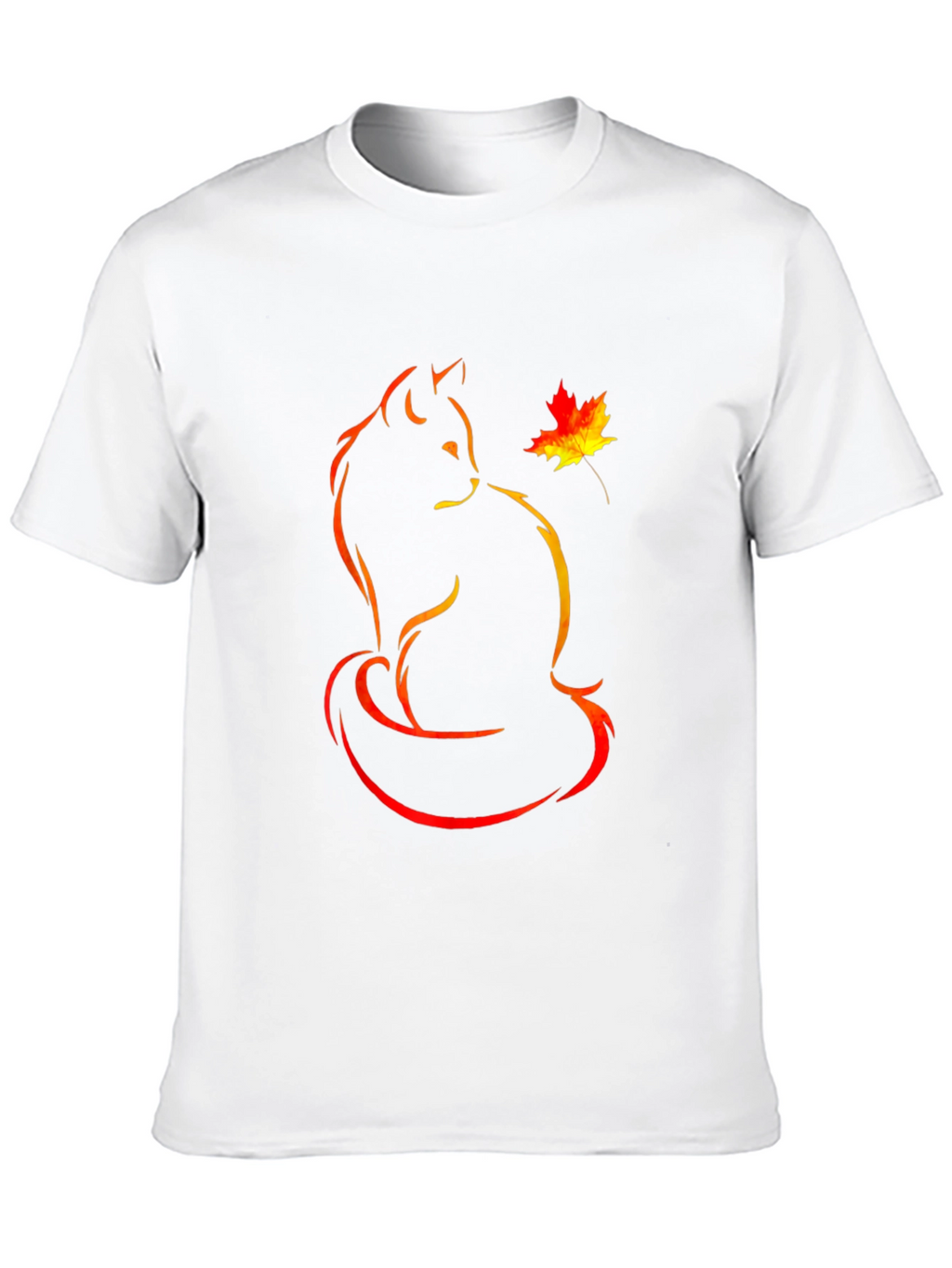 Autumn Cat T-Shirt:  Unique Graphic Tee