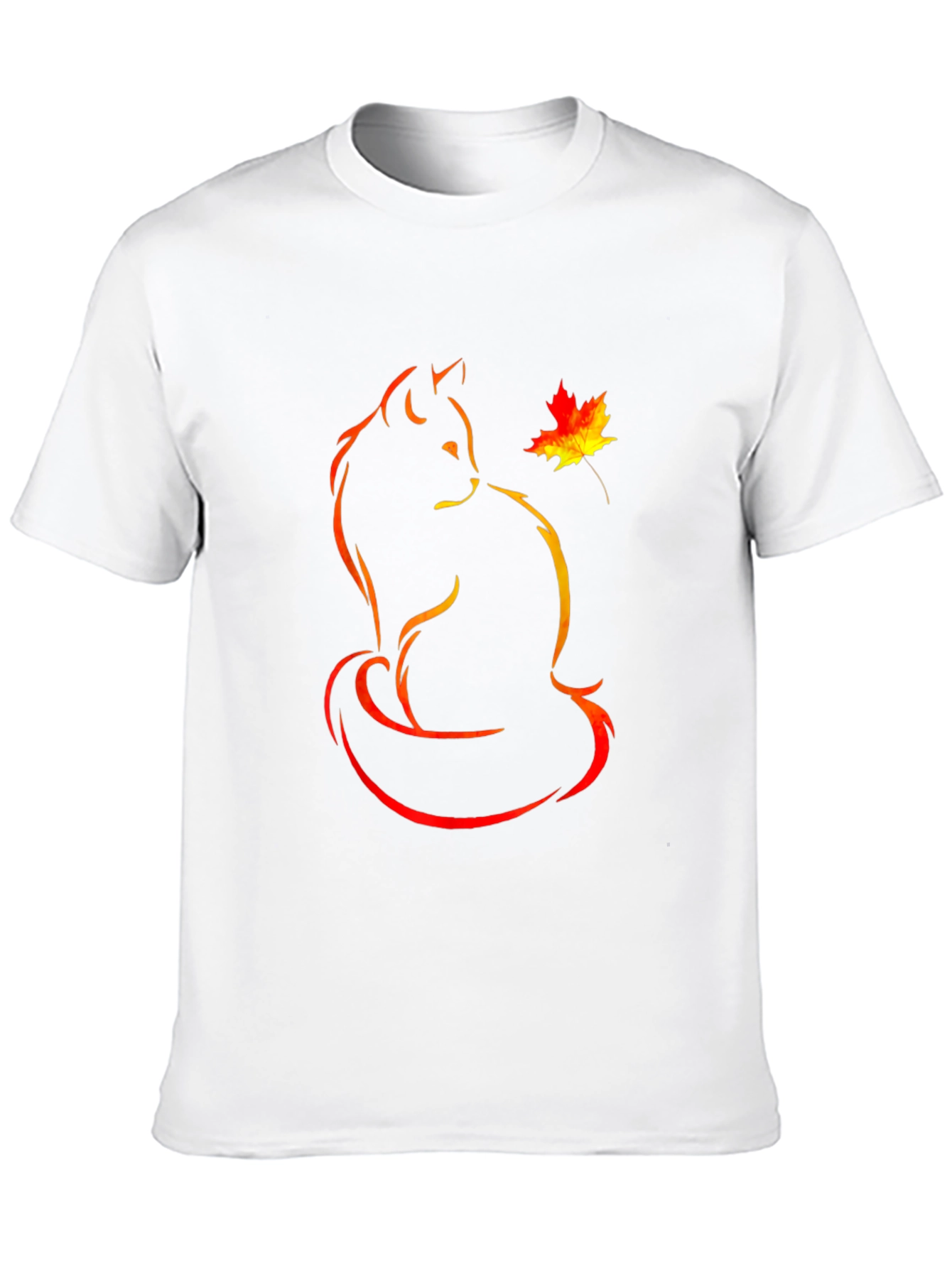 Autumn Cat T-Shirt:  Unique Graphic Tee