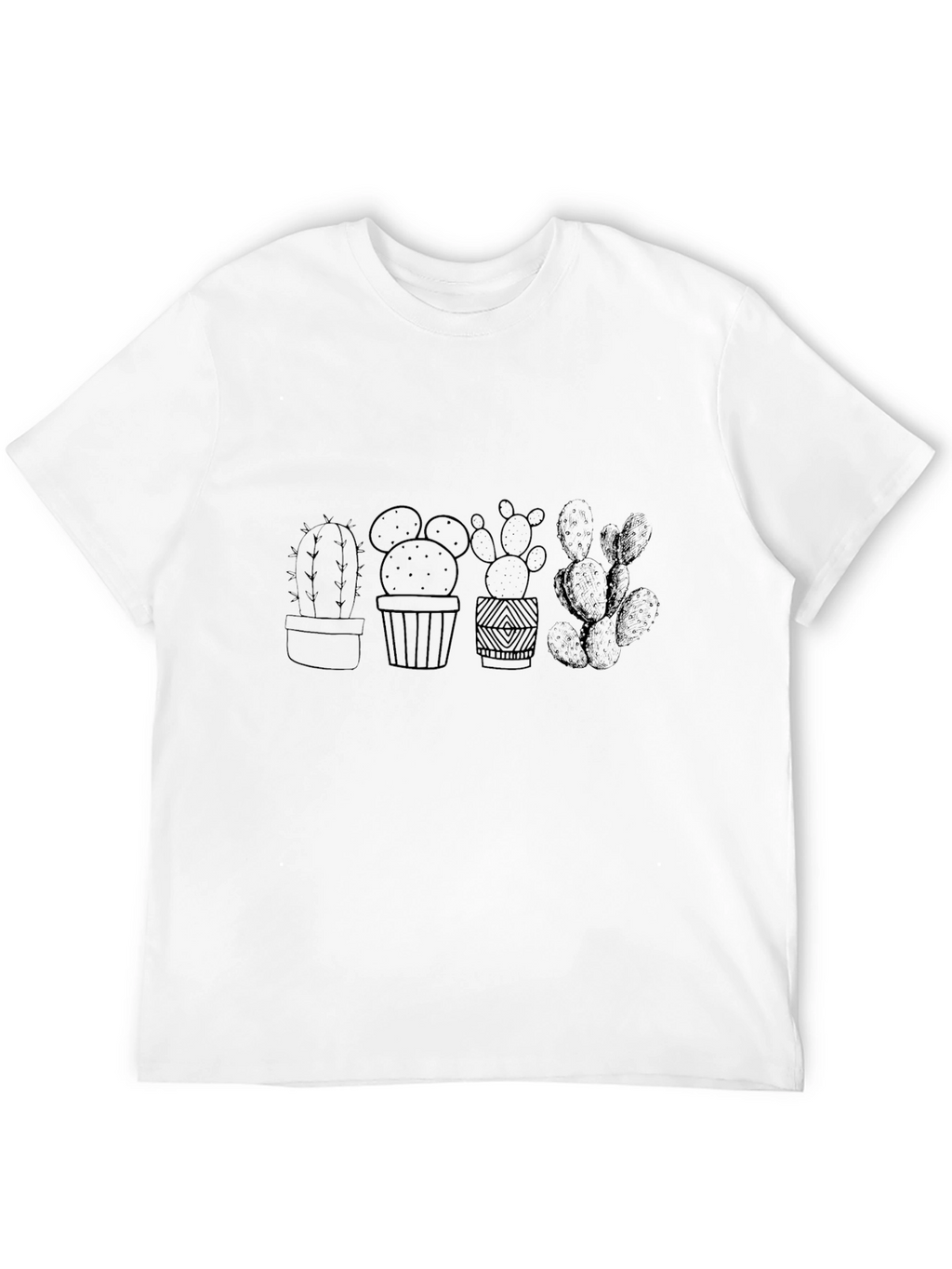 Cactus Plant Graphic Black T-Shirt