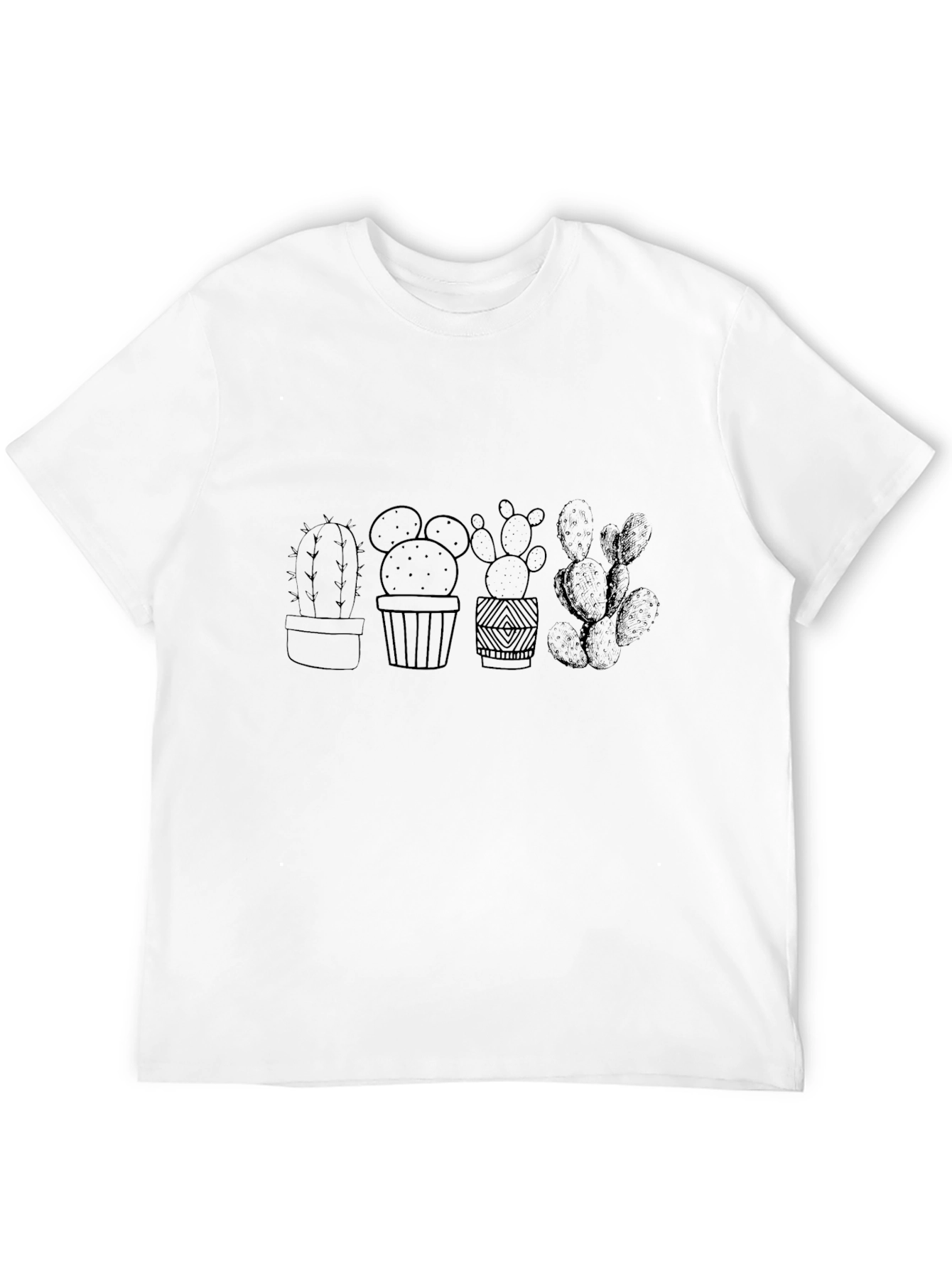 Cactus Plant Graphic Black T-Shirt