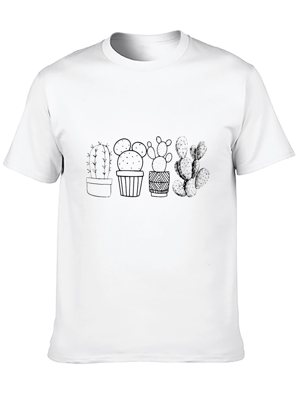 Cactus Plant Graphic Black T-Shirt