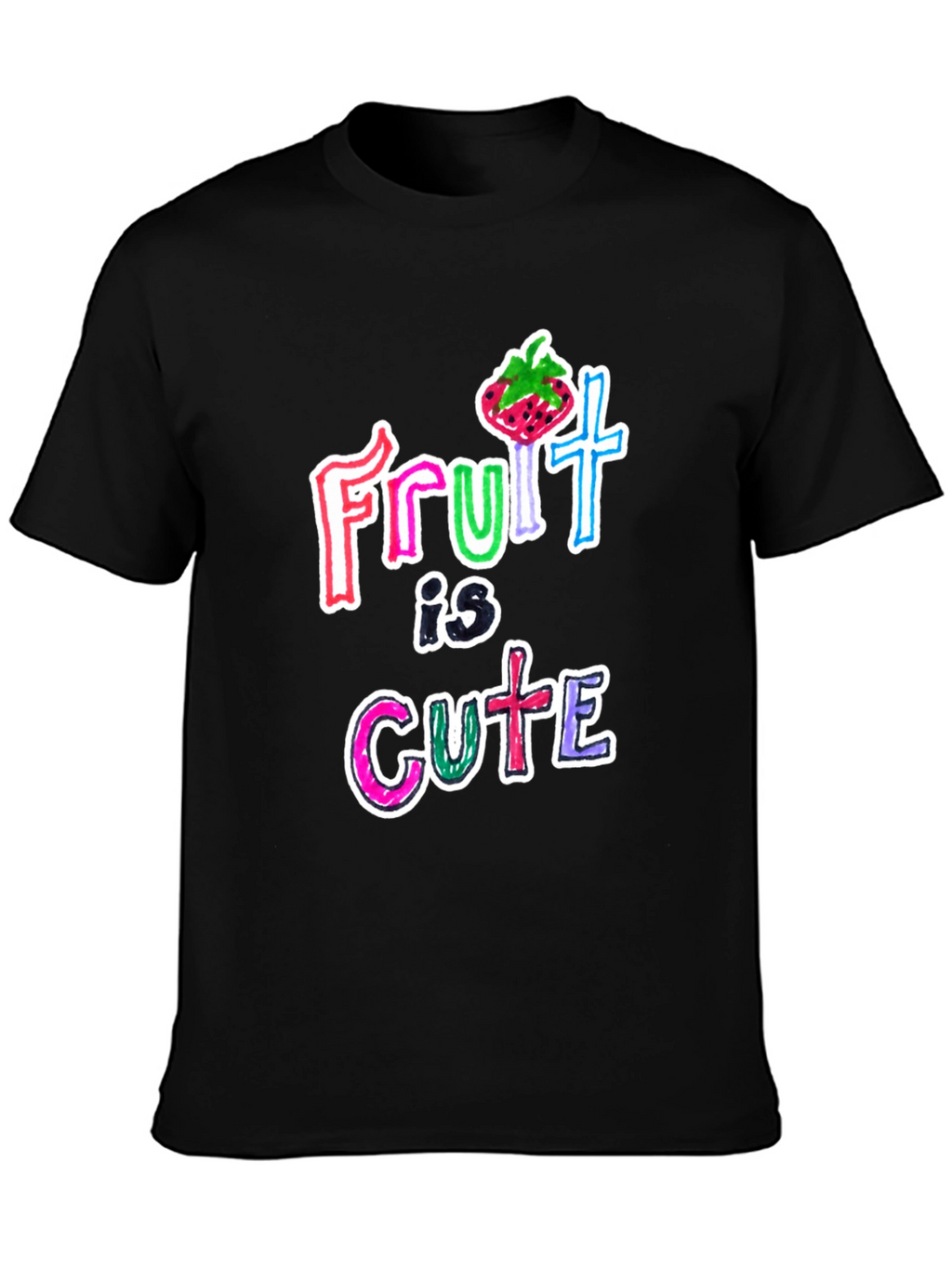 Fruit Is Cute Graphic Tee - Trendy Unisex T-Shirt