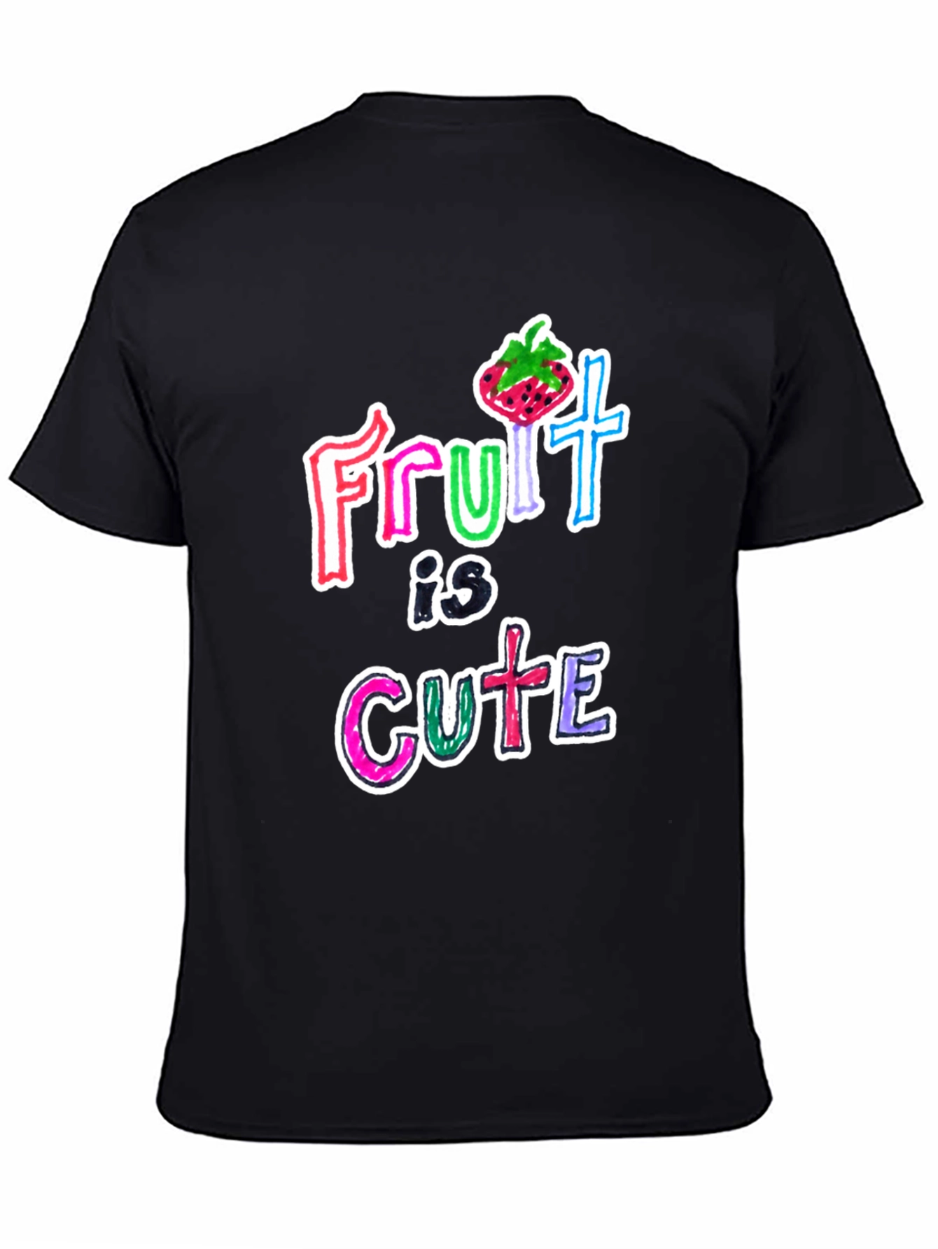 Fruit Is Cute Graphic Tee - Trendy Unisex T-Shirt
